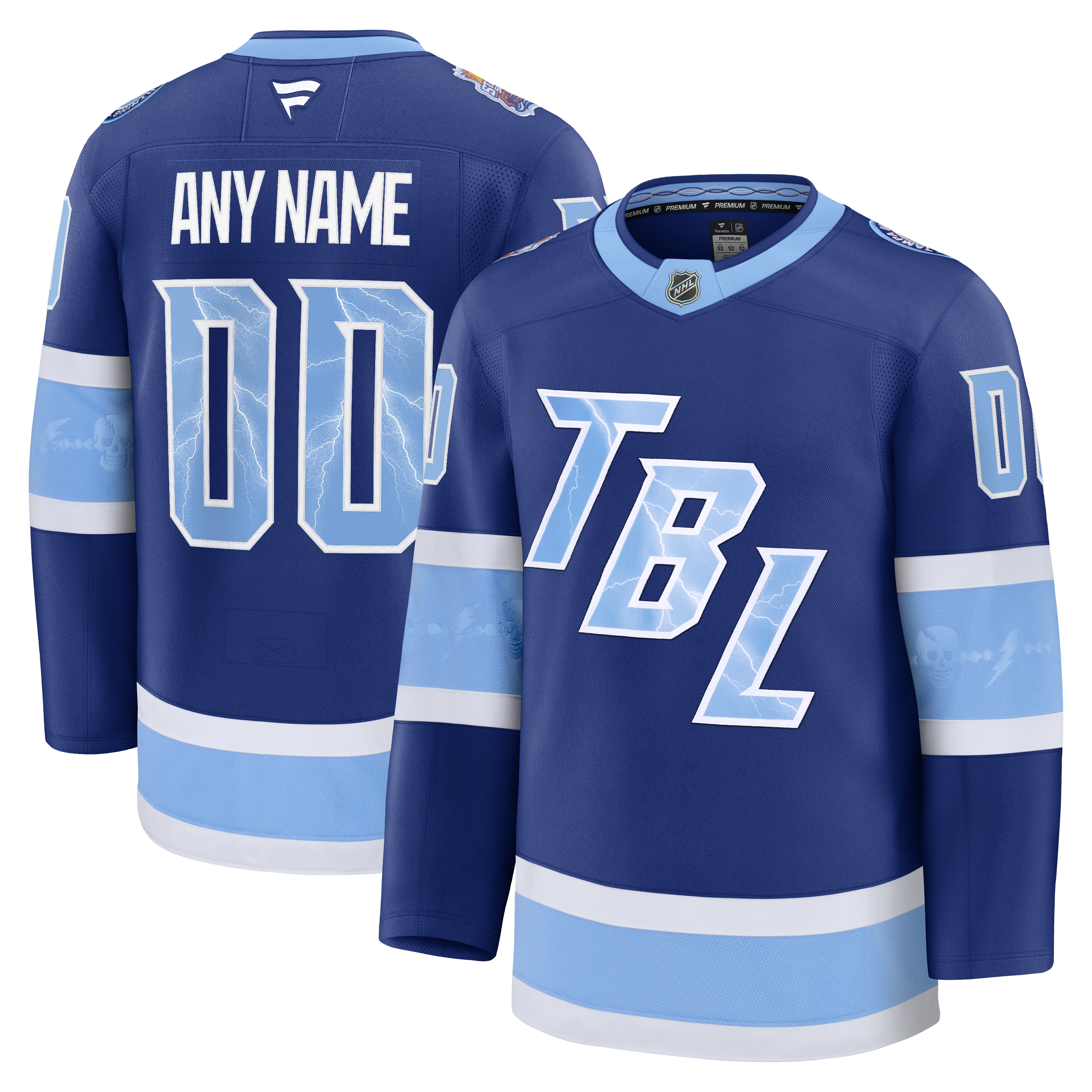  Tampa Bay Lightning Fanatics 2026 Stadium Series Premium Custom Jersey - Blue