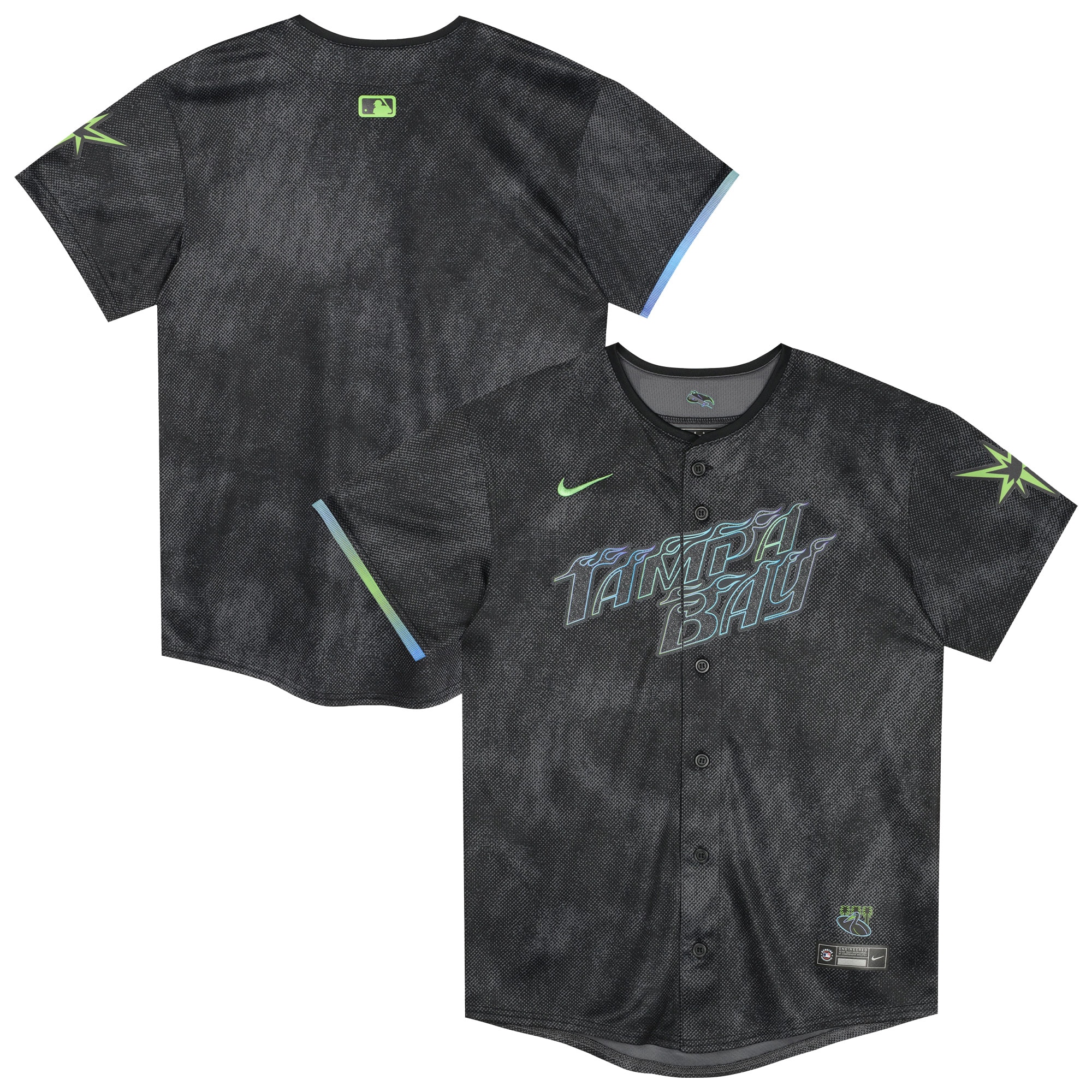  Tampa Bay Rays Preschool City Connect Jersey - Black
