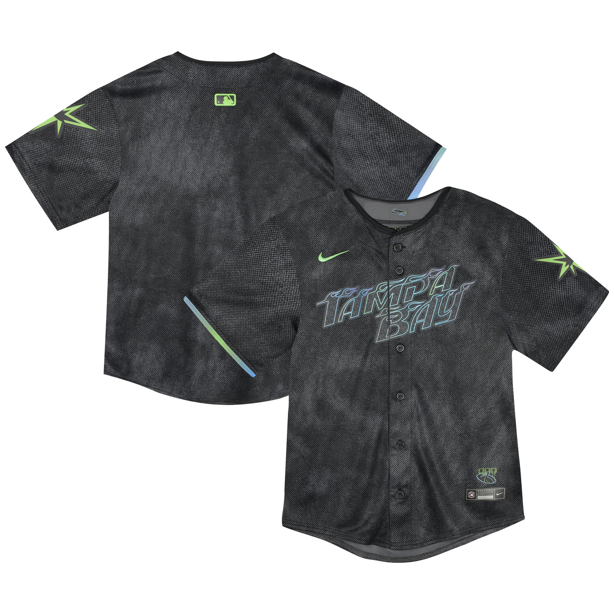  Tampa Bay Rays Toddler City Connect Team Limited Jersey - Black
