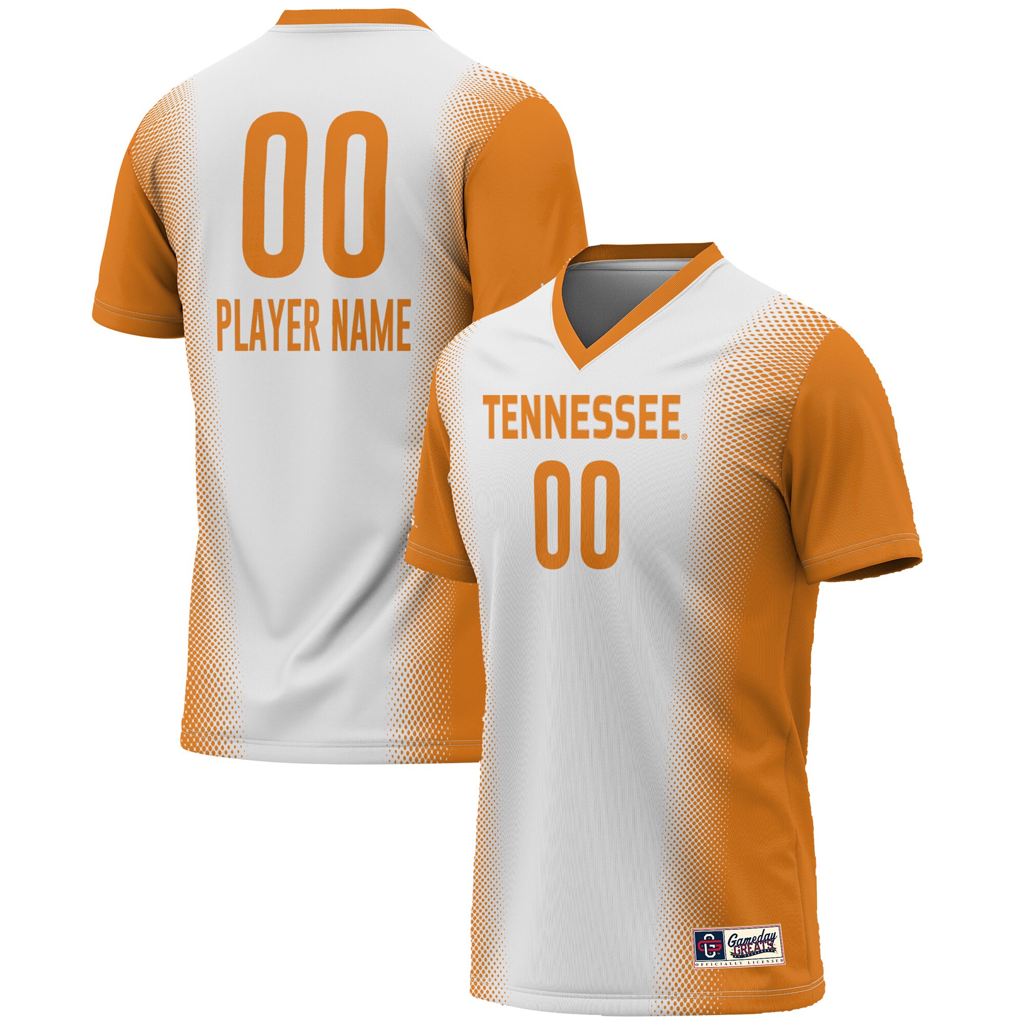  Tennessee Volunteers GameDay Greats Youth NIL Pick-A-Player Lightweight Women's Soccer Jersey - White