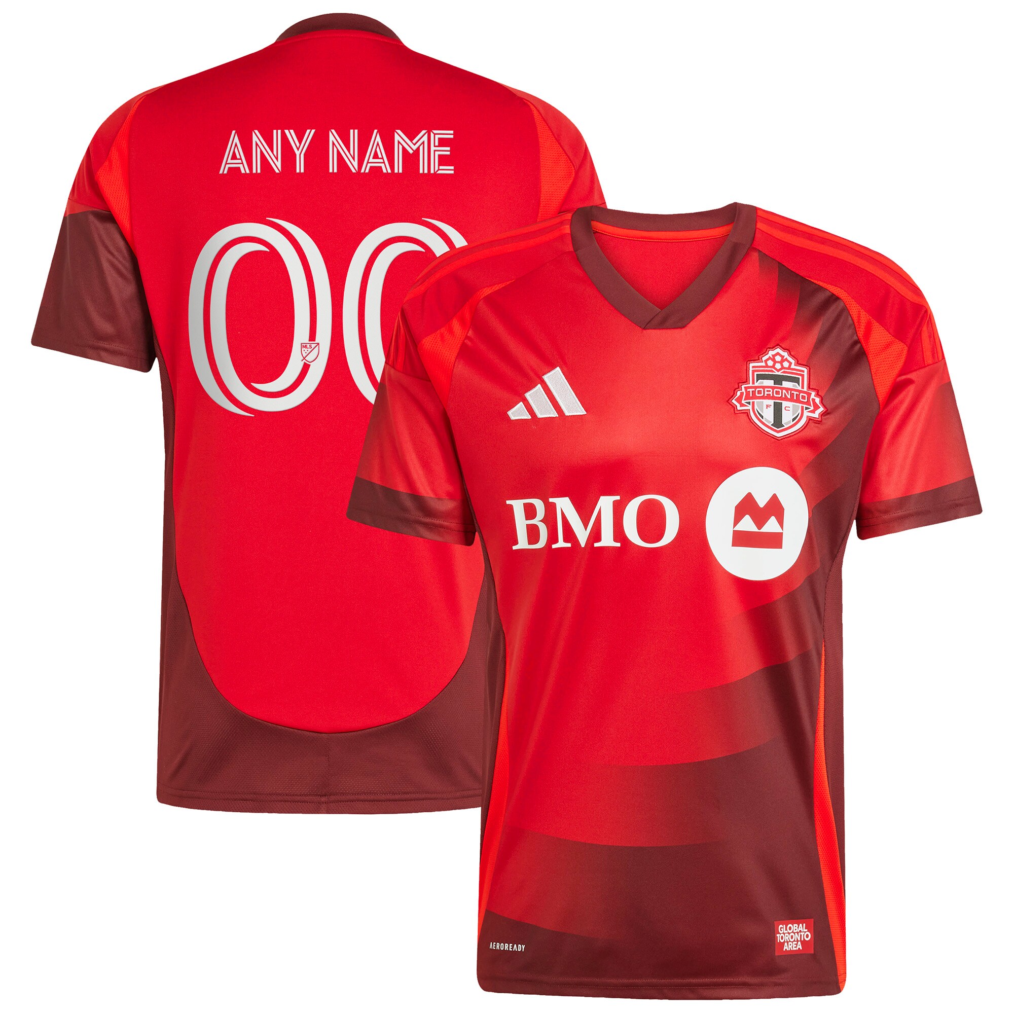  Toronto FC 2025 Club Kit Custom Jersey - Red