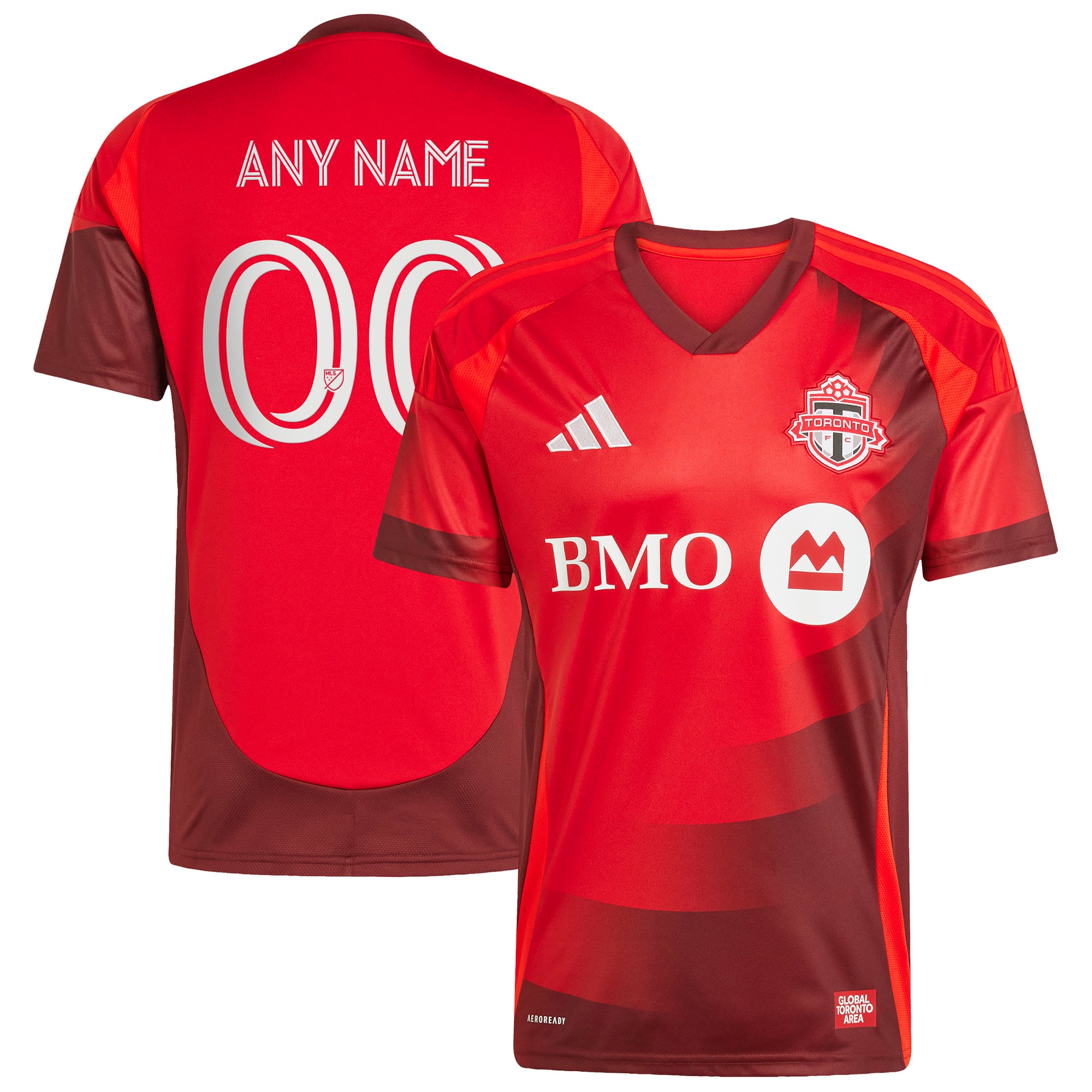  Toronto FC adidas 2025 Club Kit Replica Custom Jersey - Red