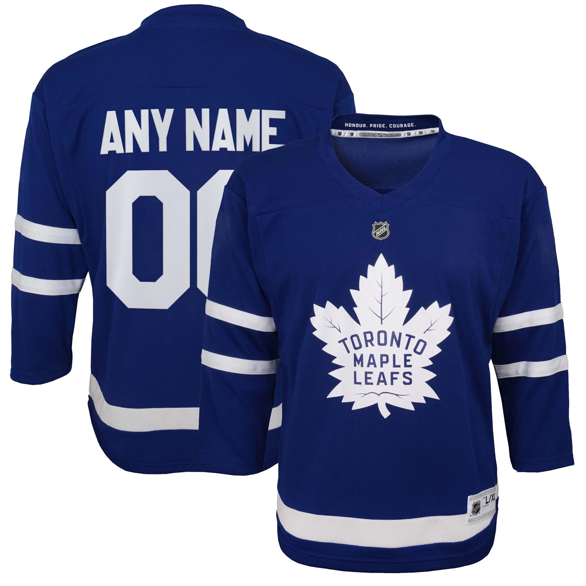  Toronto Maple Leafs Youth Home Replica Custom Jersey - Blue