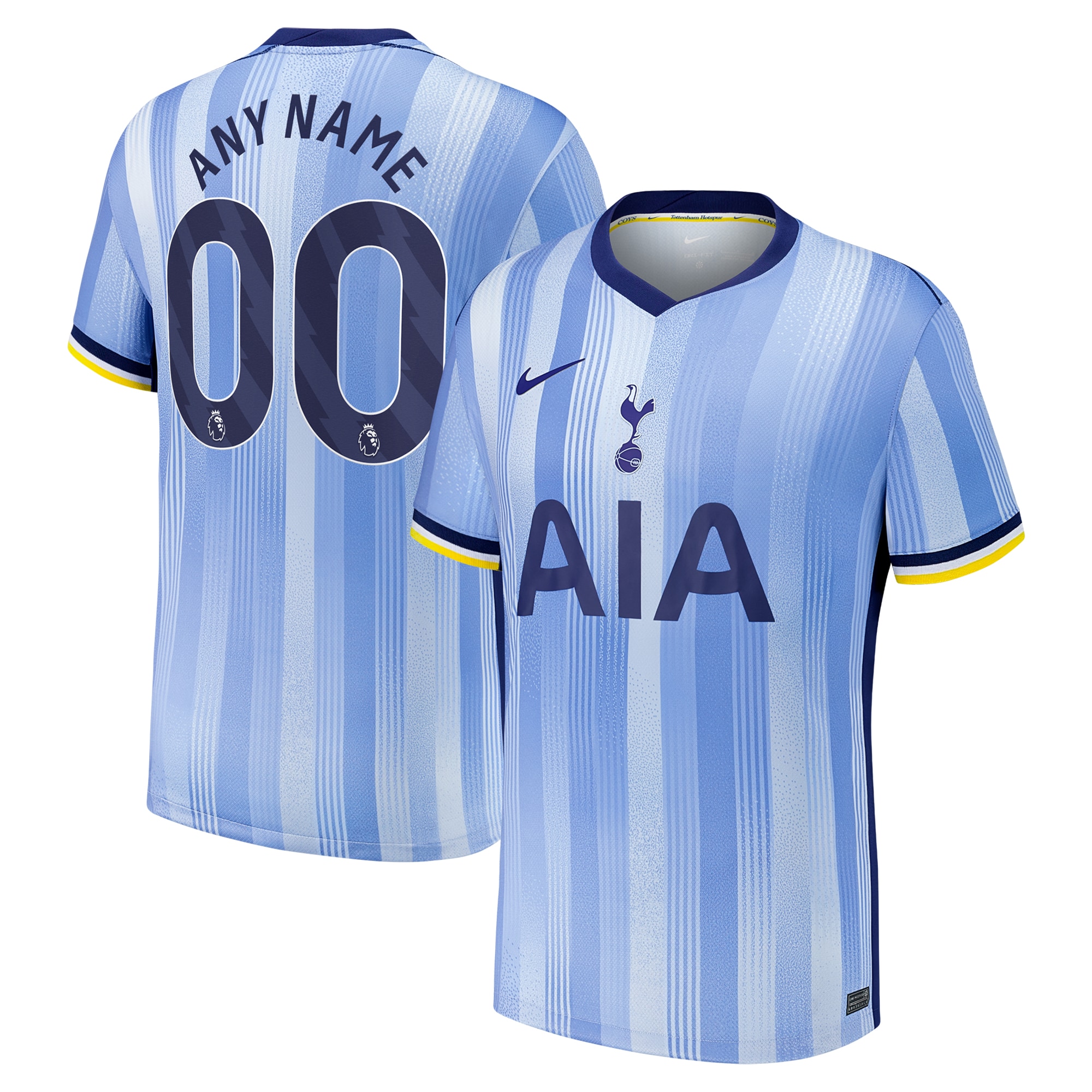  Tottenham Hotspur 2024/25 Away Custom Jersey - Blue