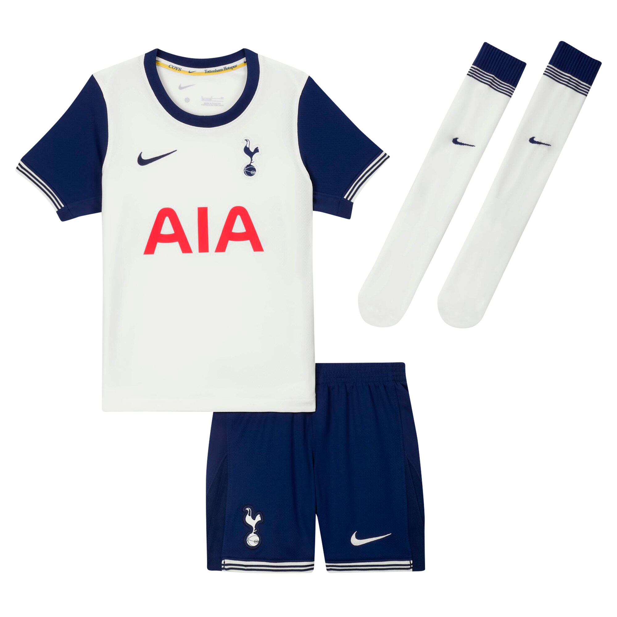  Tottenham Hotspur Nike Preschool 2024/25 Home Replica Stadium Kit Set - White