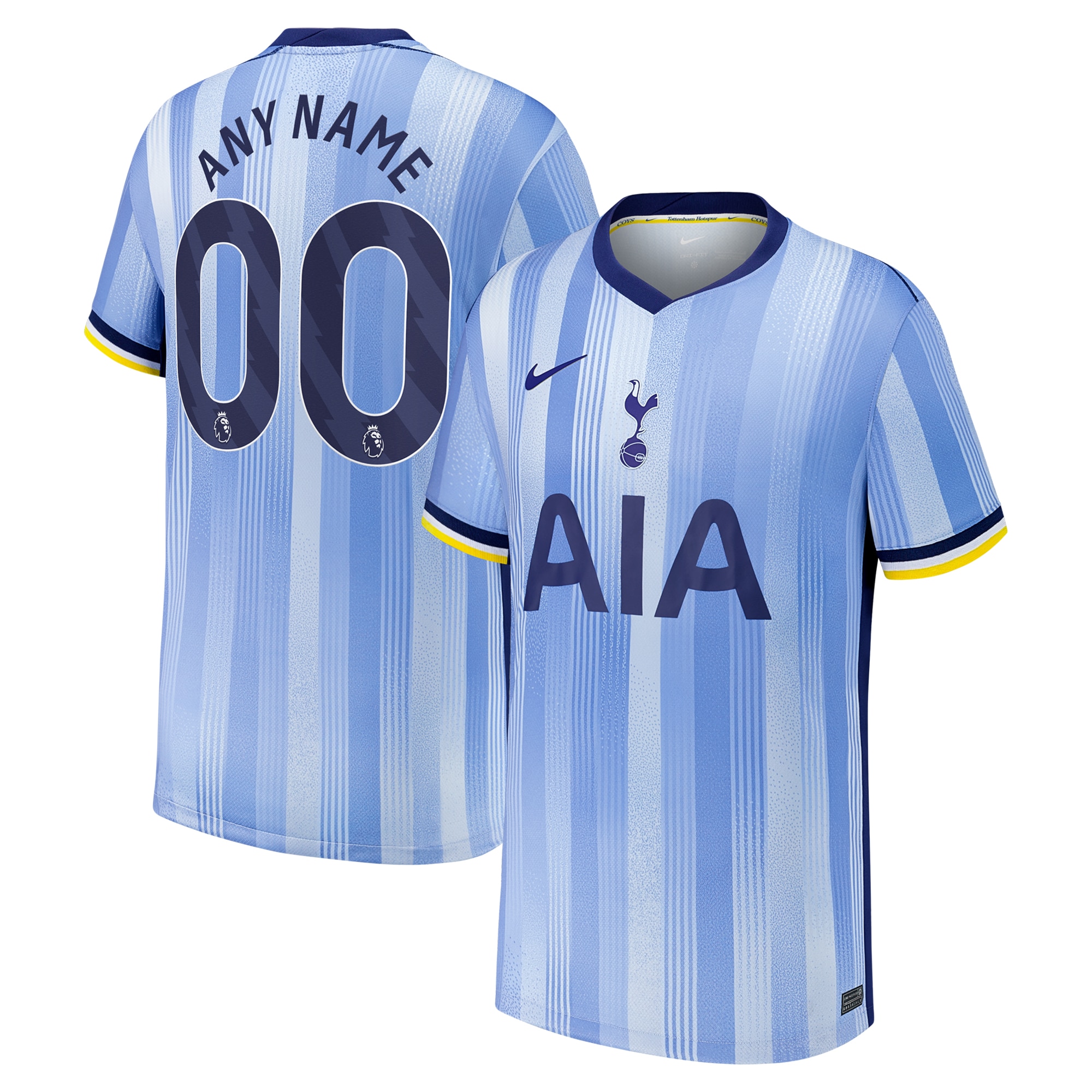  Tottenham Hotspur Youth 2024/25 Away Custom Jersey - Blue