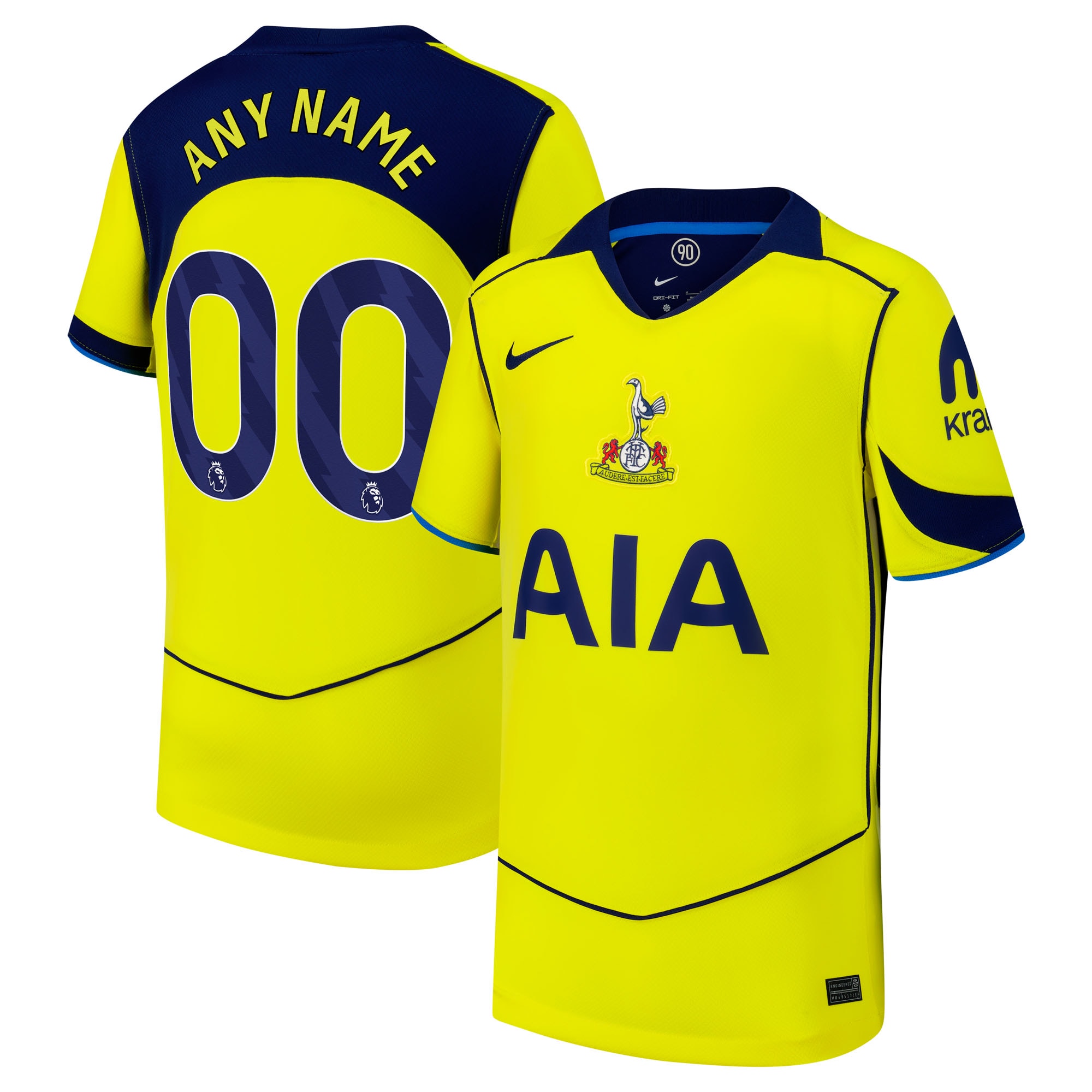  Tottenham Hotspur Youth 2025/26 Third Custom Jersey