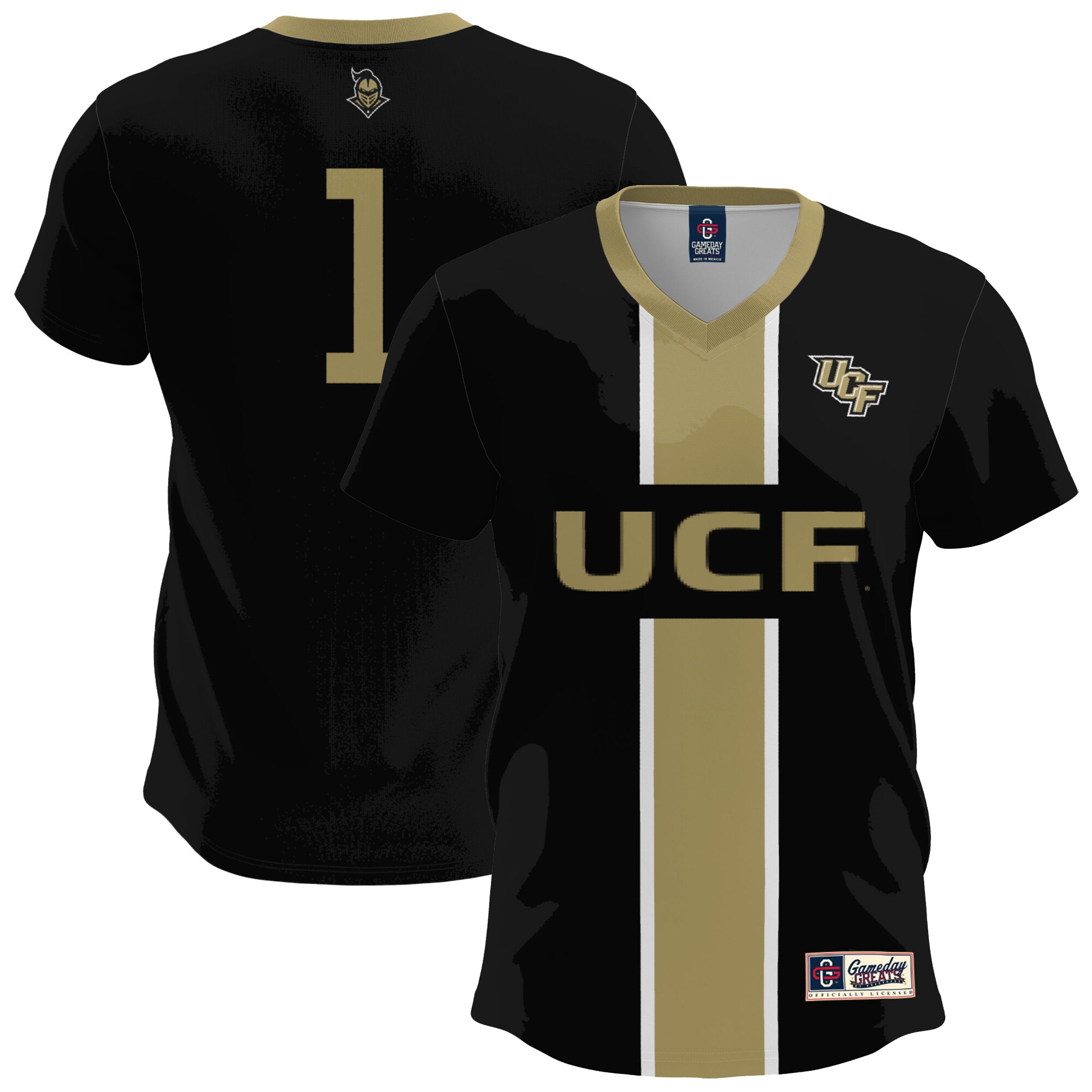  UCF Knights GameDay Greats Lightweight Soccer Fashion Jersey - Black