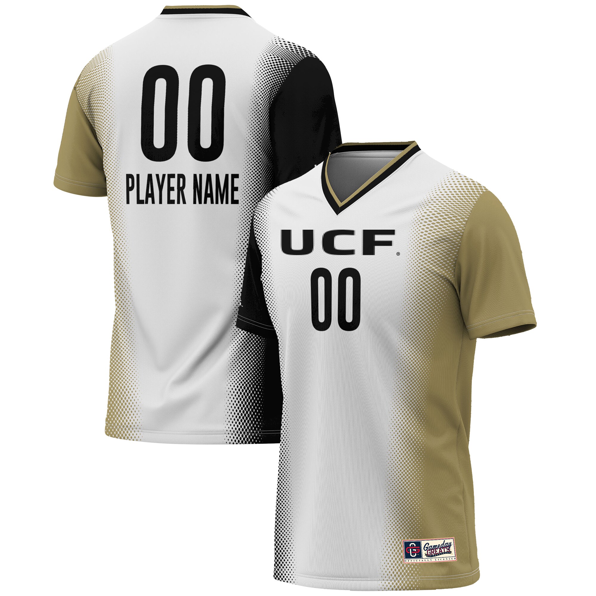  UCF Knights GameDay Greats Youth NIL Pick-A-Player Lightweight Women's Soccer Jersey - White