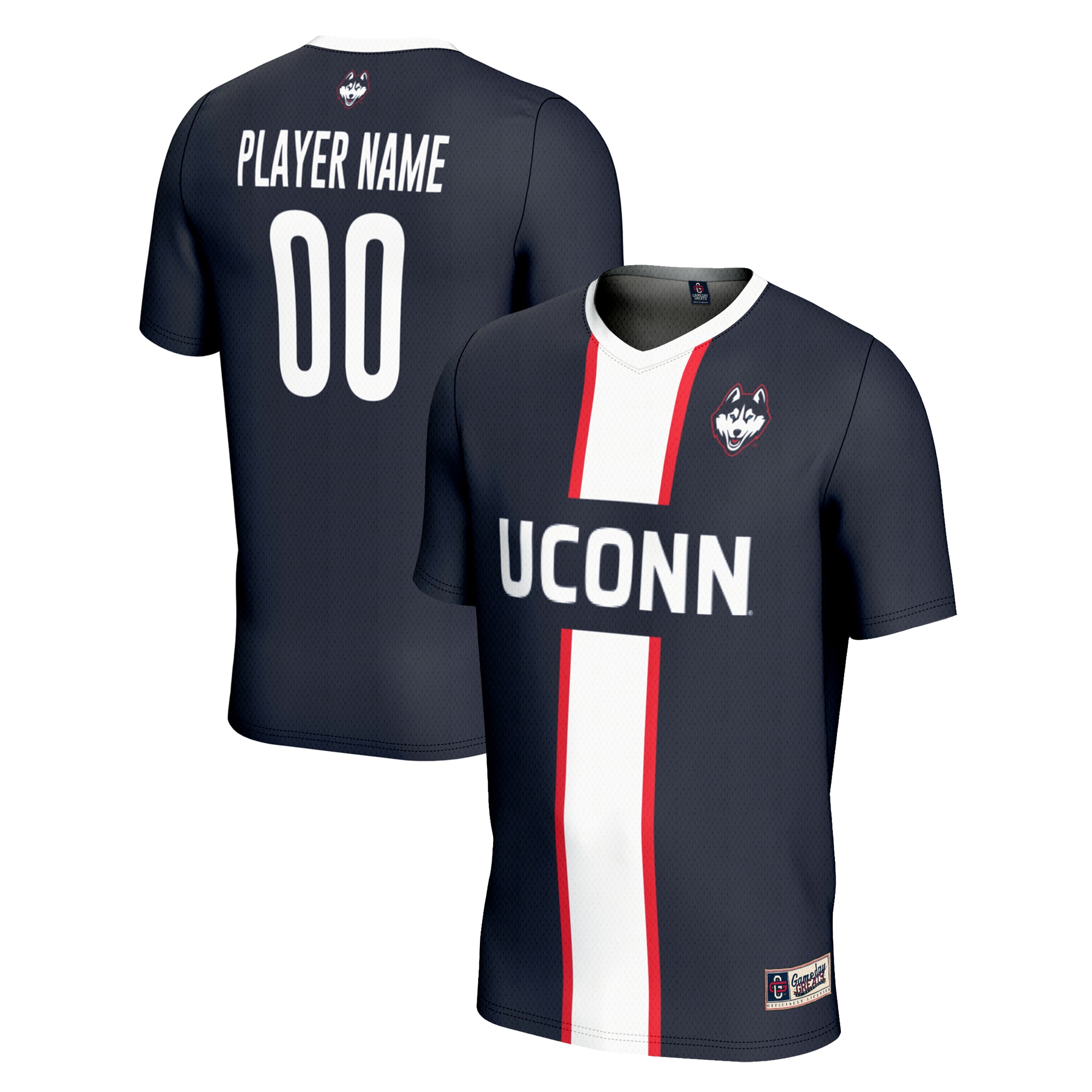  UConn Huskies GameDay Greats Unisex Pick-A-Player NIL Lightweight Soccer Jersey - Navy