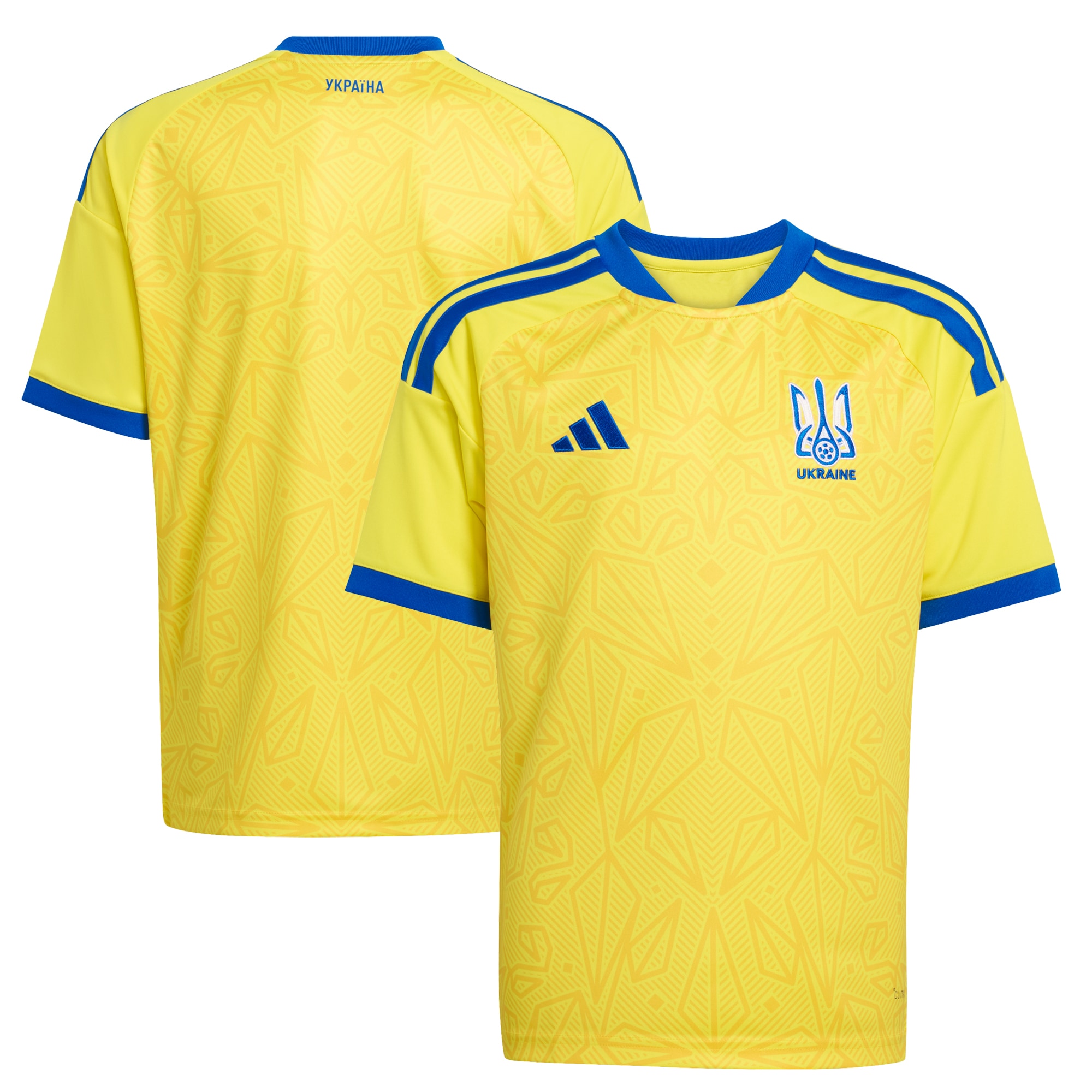  Ukraine National Team Youth FIFA x World Cup 2026 Home Jersey - Yellow