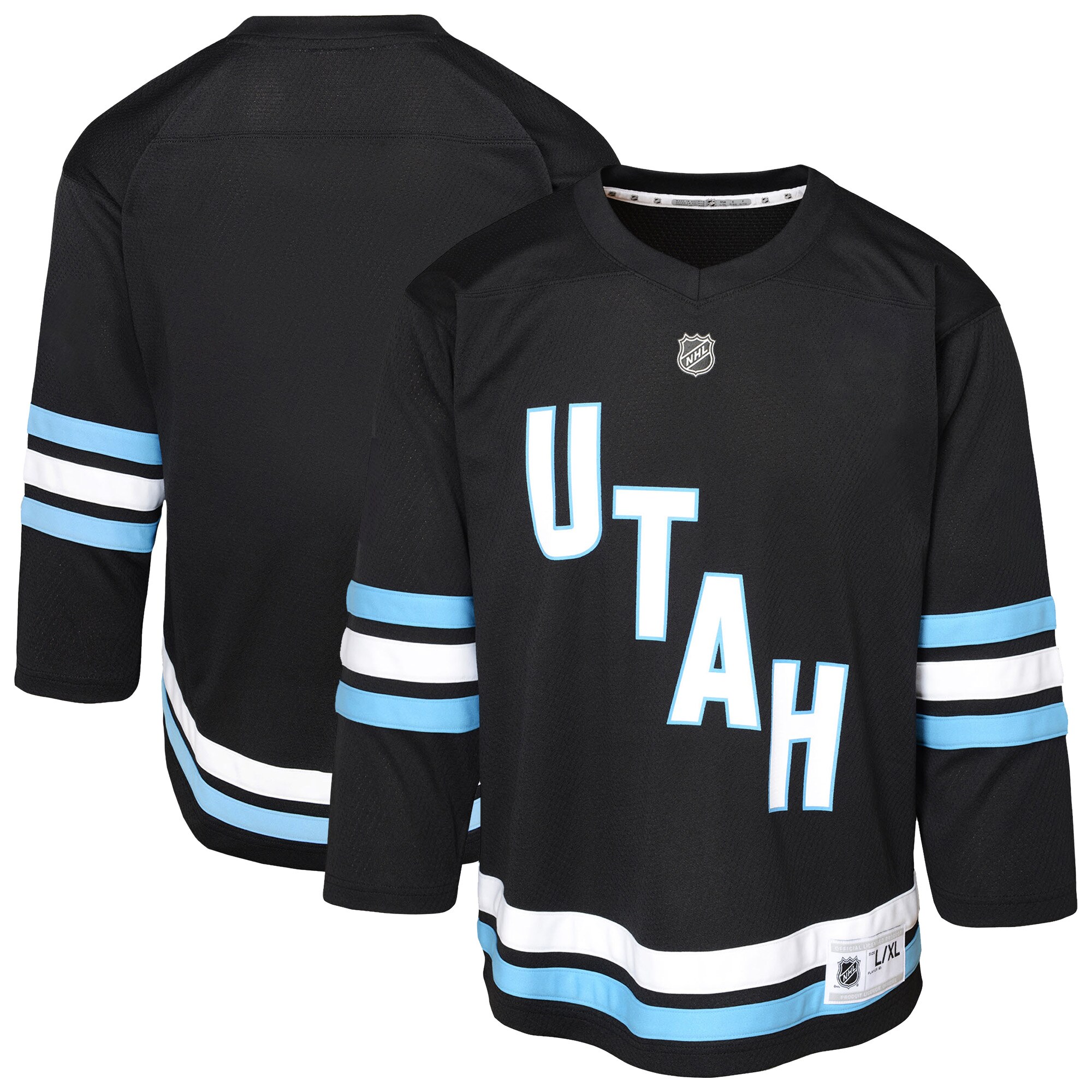  Utah Hockey Club Youth Replica Jersey - Black