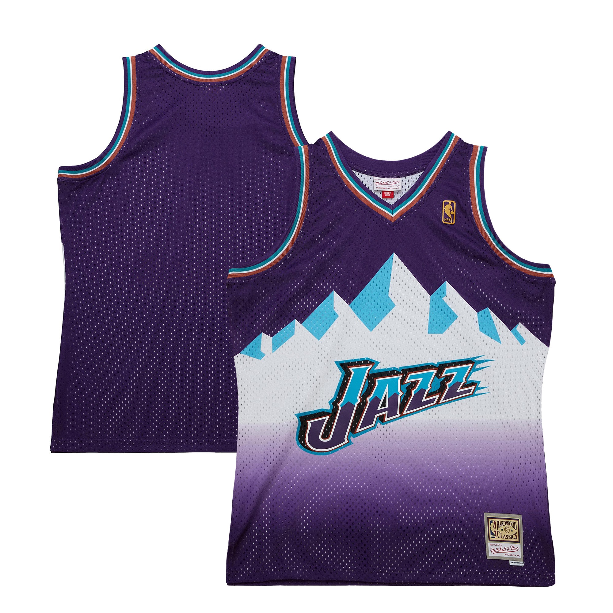  Utah Jazz Mitchell & Ness 1996-97 Hardwood Classics Swingman Jersey - Purple