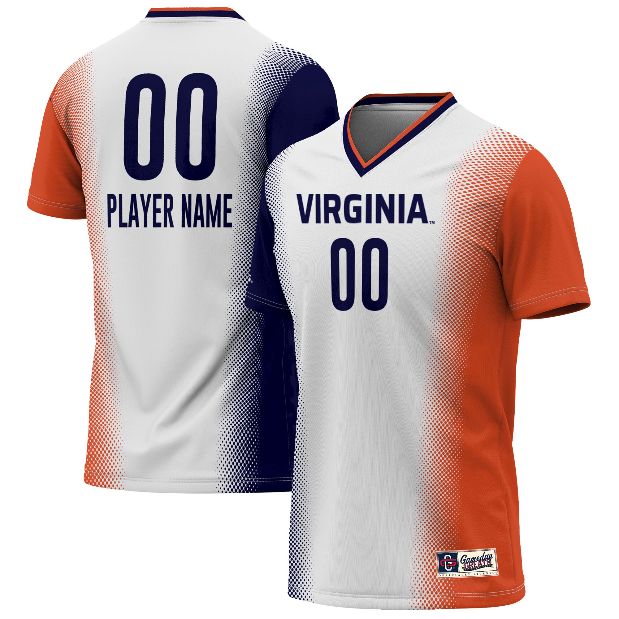  Virginia Cavaliers GameDay Greats Unisex Pick-A-Player NIL Lightweight Soccer Jersey - White