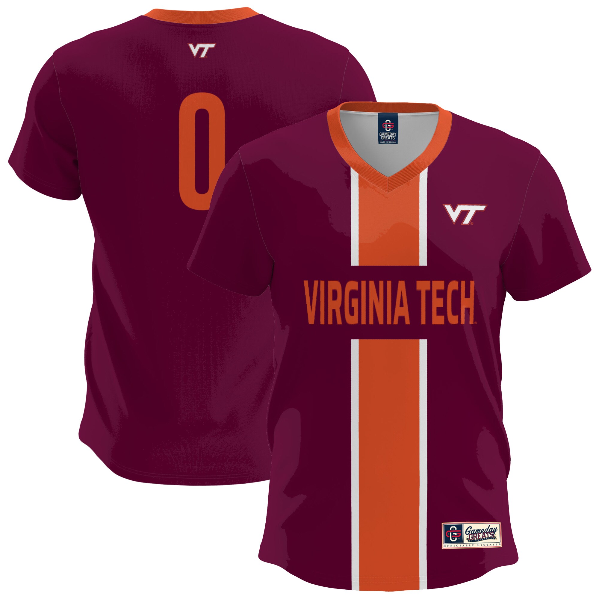  Virginia Tech Hokies GameDay Greats Youth Lightweight Soccer Fashion Jersey - Maroon