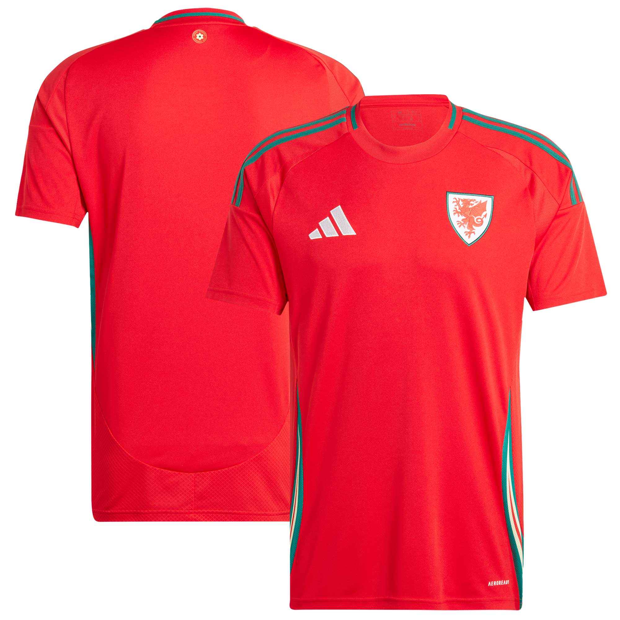  Wales National Team adidas 2024 Home Replica Jersey - Scarlet