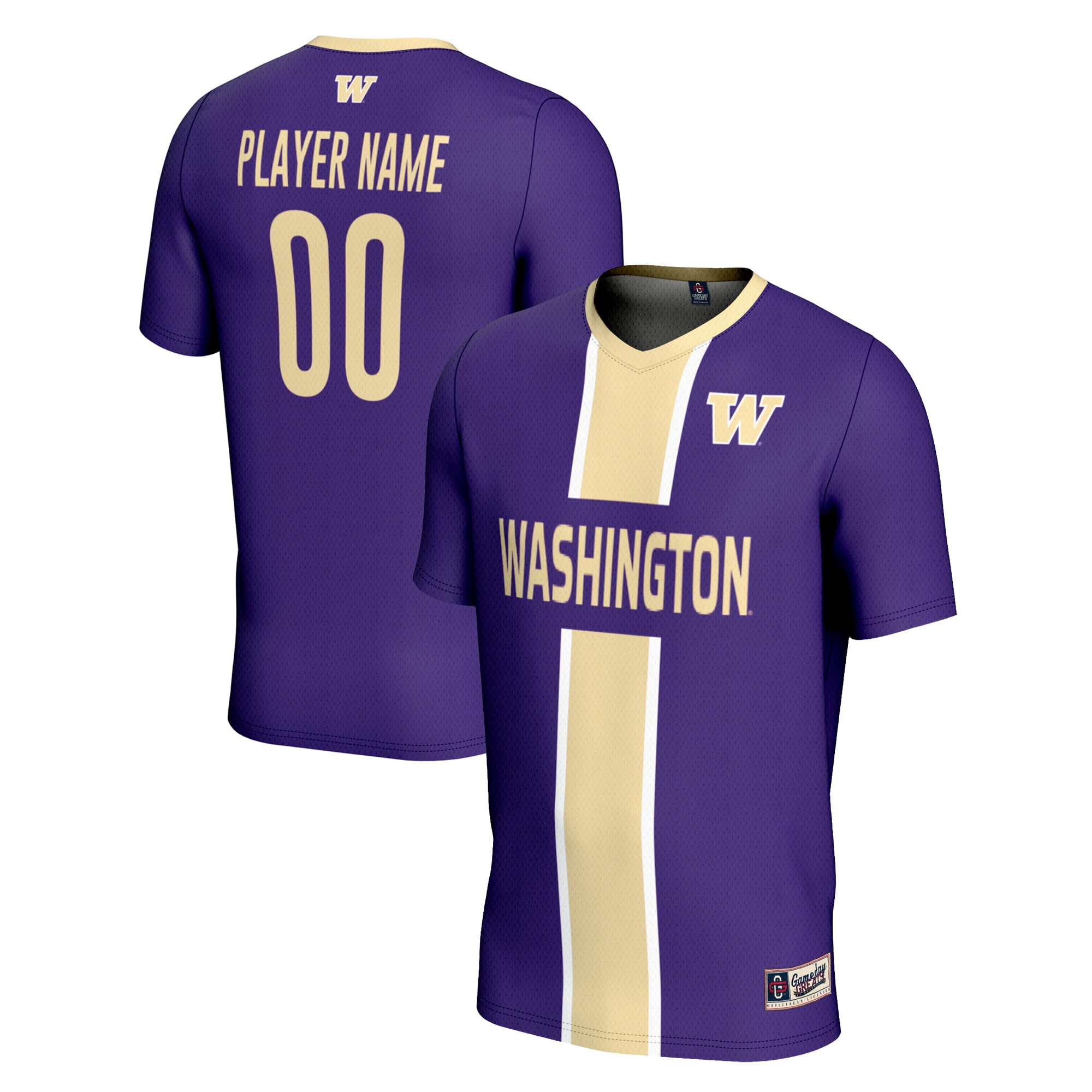  Washington Huskies GameDay Greats Unisex Pick-A-Player NIL Lightweight Soccer Jersey - Purple