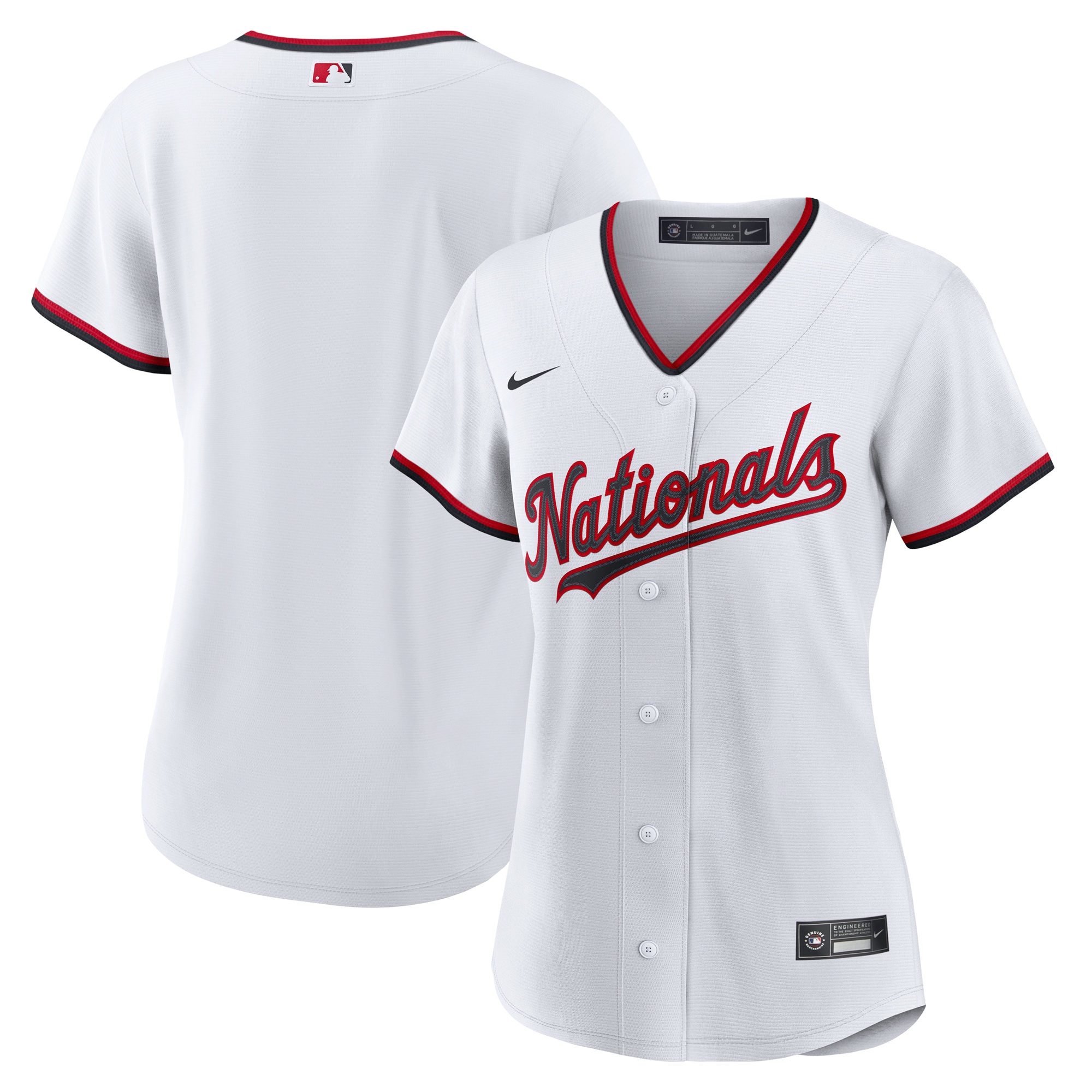  Washington Nationals Women's Home 2.0 Jersey - White