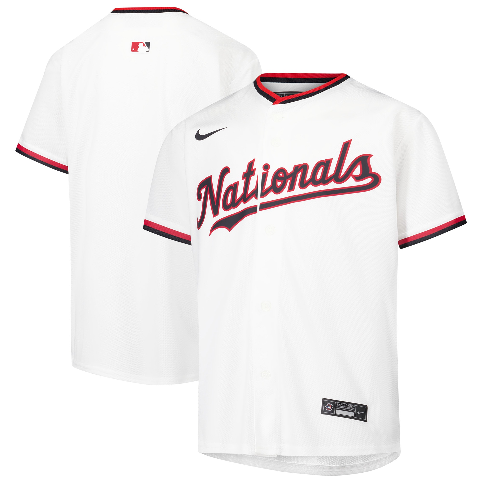  Washington Nationals Youth Home Game Jersey - White