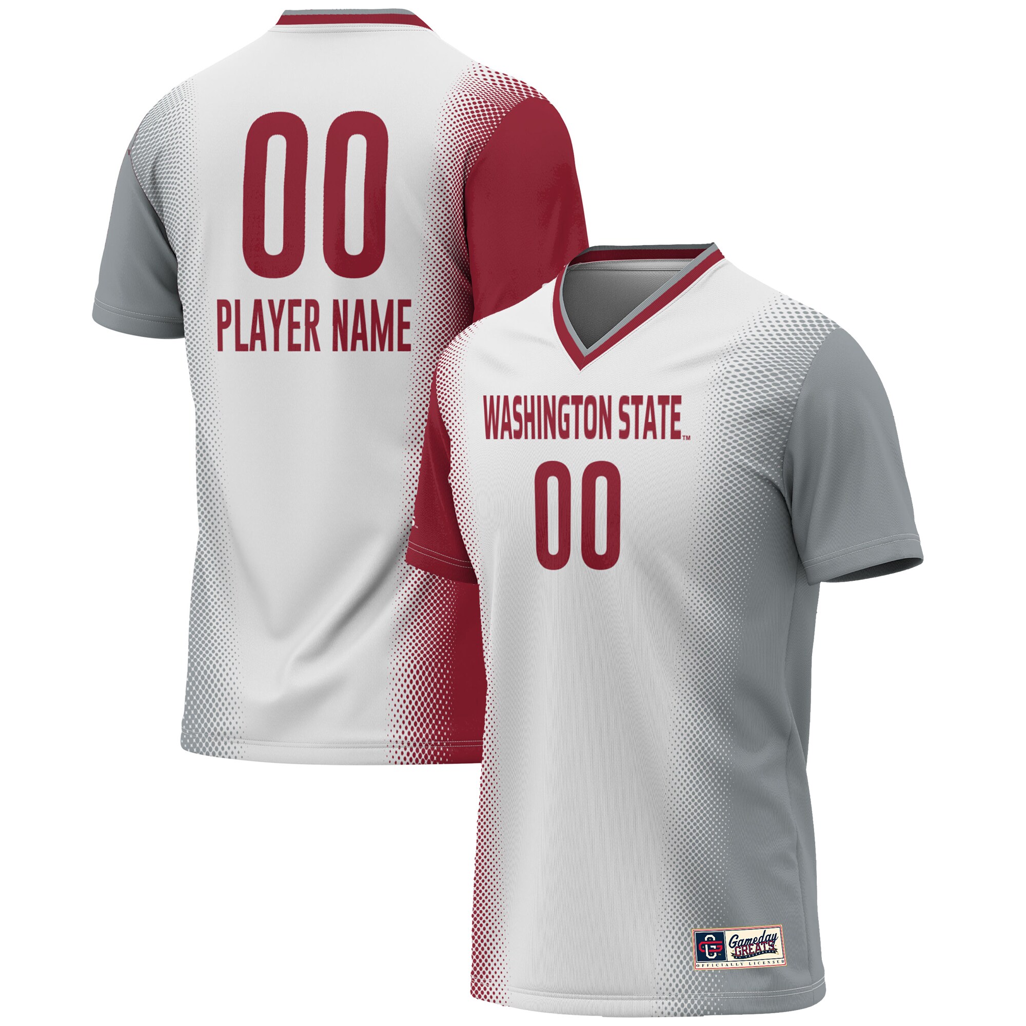  Washington State Cougars GameDay Greats Youth NIL Pick-A-Player Lightweight Women's Soccer Jersey - White