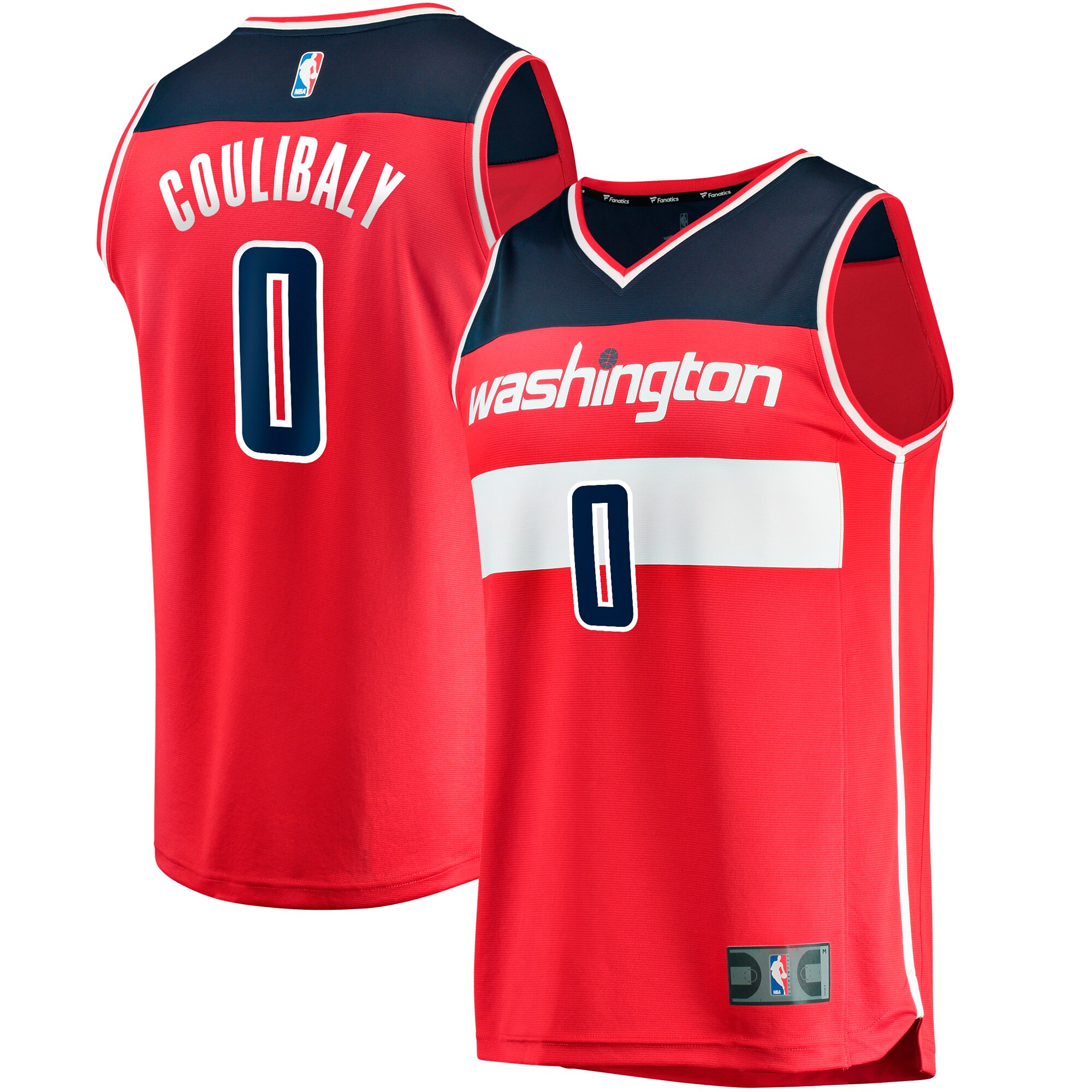  Washington Wizards Fanatics Youth  Fast Break Replica Jersey - Icon Edition - Red