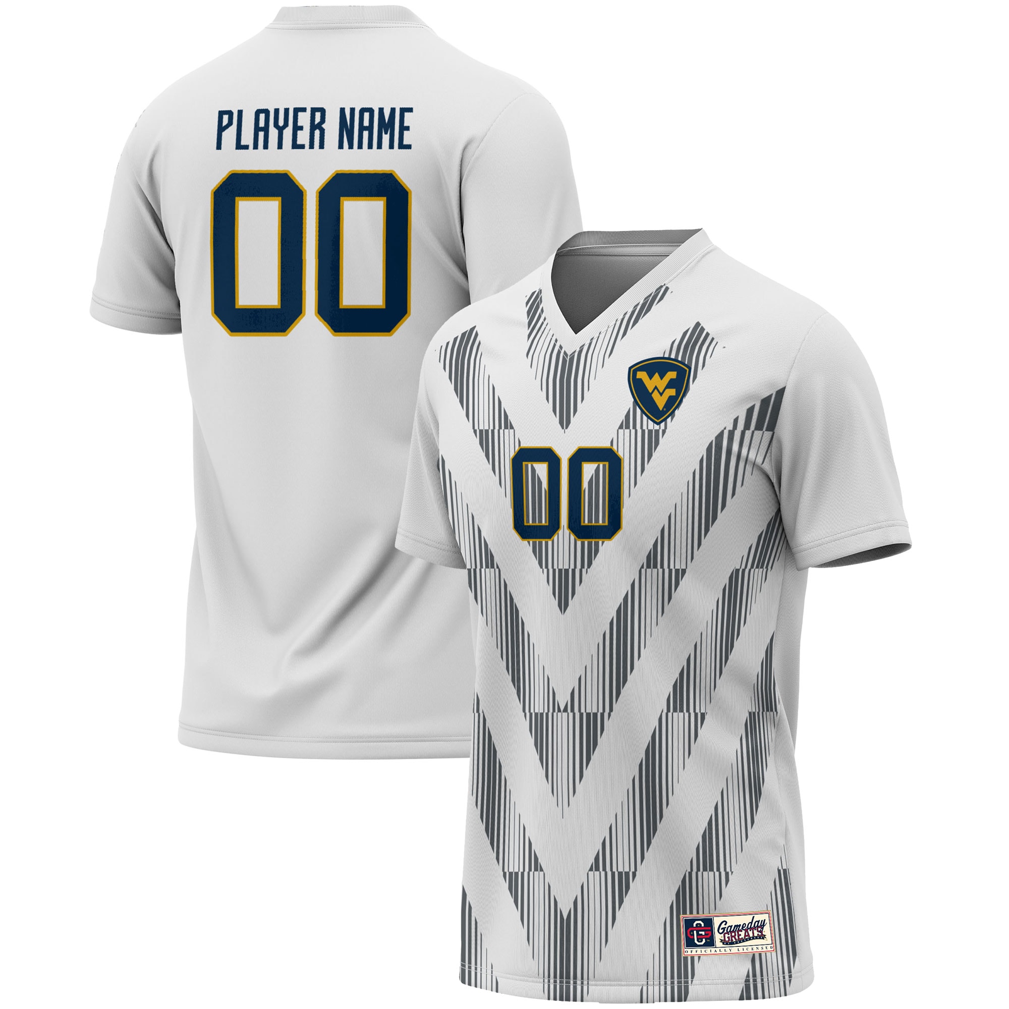  West Virginia Mountaineers GameDay Greats Unisex Pick-A-Player NIL Lightweight Soccer Jersey