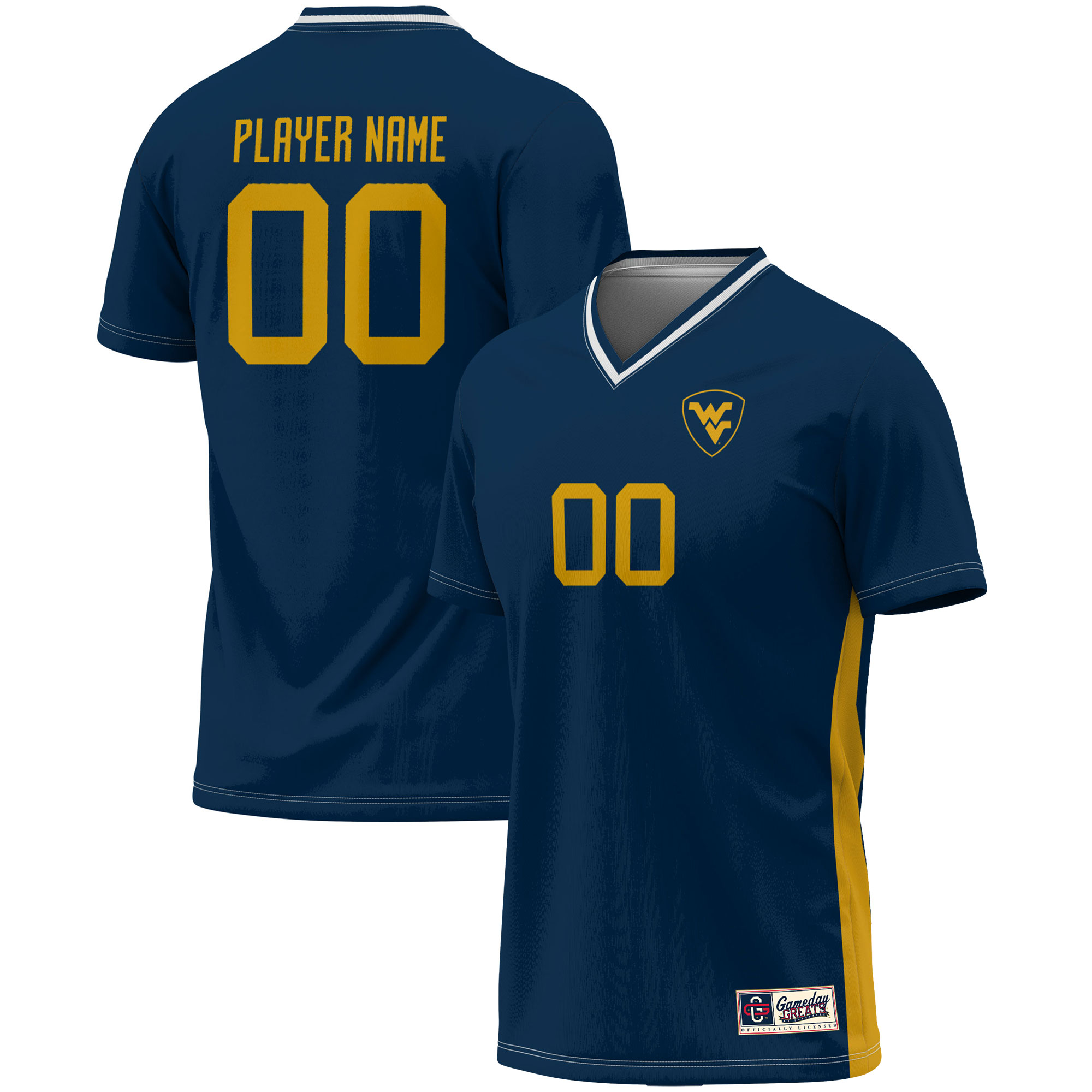 West Virginia Mountaineers GameDay Greats Youth Pick-A-Player NIL Lightweight Soccer Jersey