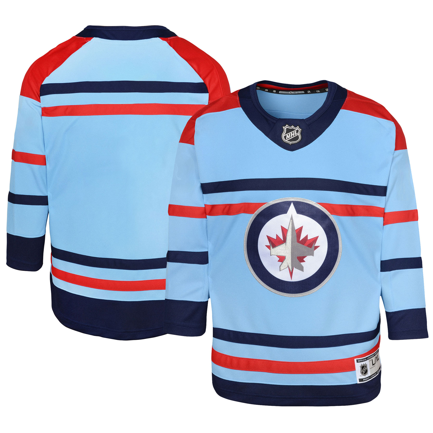  Winnipeg Jets Youth Anniversary Premier Jersey - Light Blue