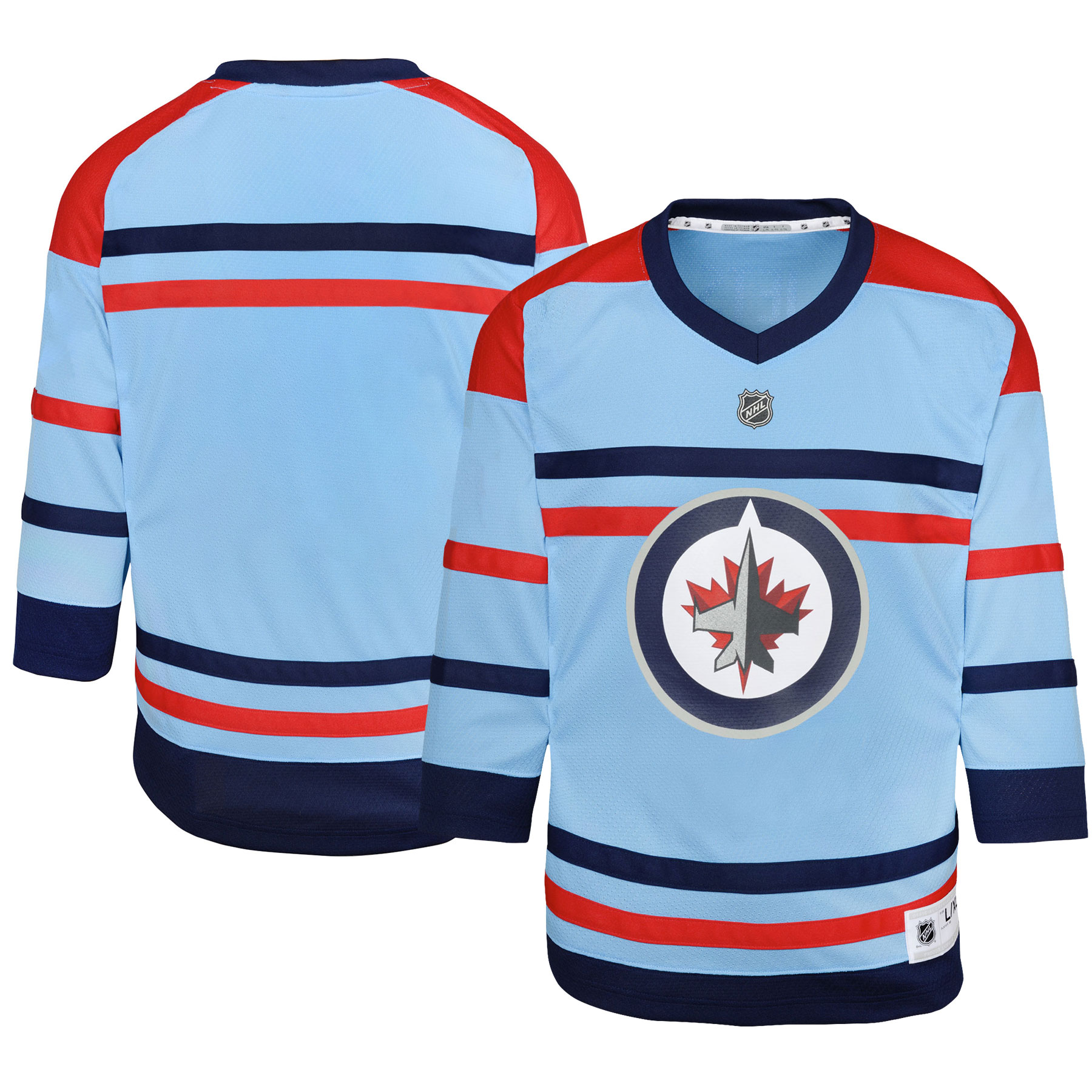  Winnipeg Jets Youth Anniversary Replica Jersey - Light Blue