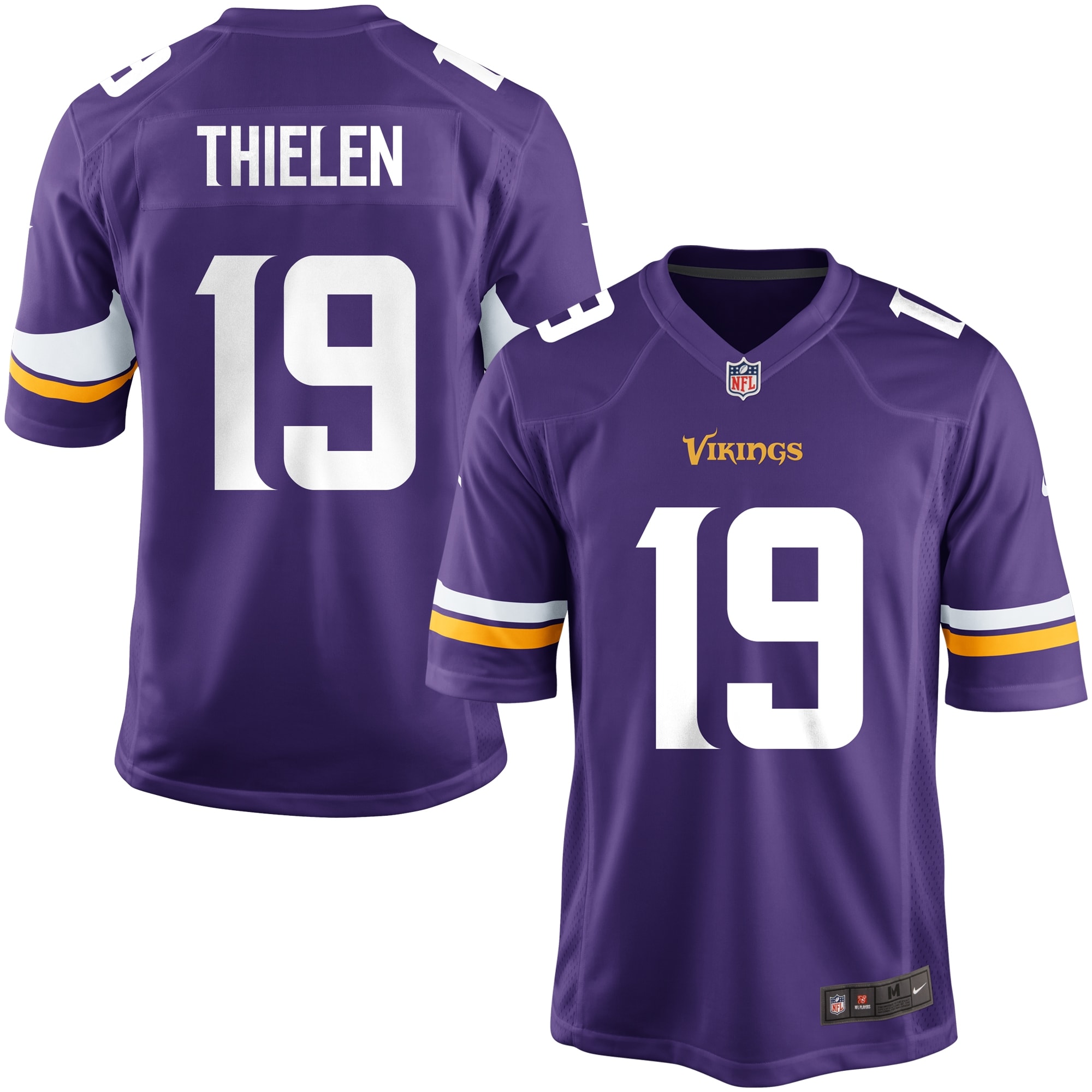  Youth Minnesota Vikings Adam Thielen Team Color Game Jersey