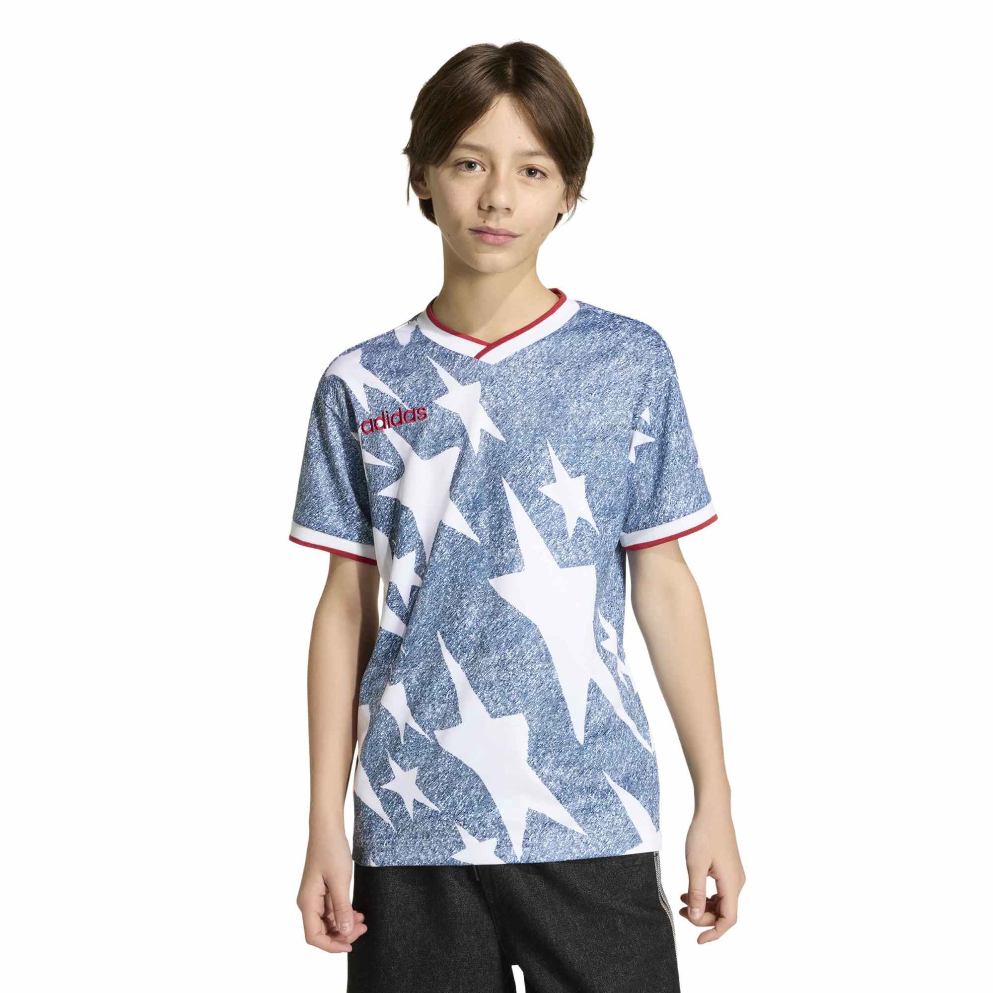  Youth USA 1994 Denim Graphic Fashion Jersey - Blue