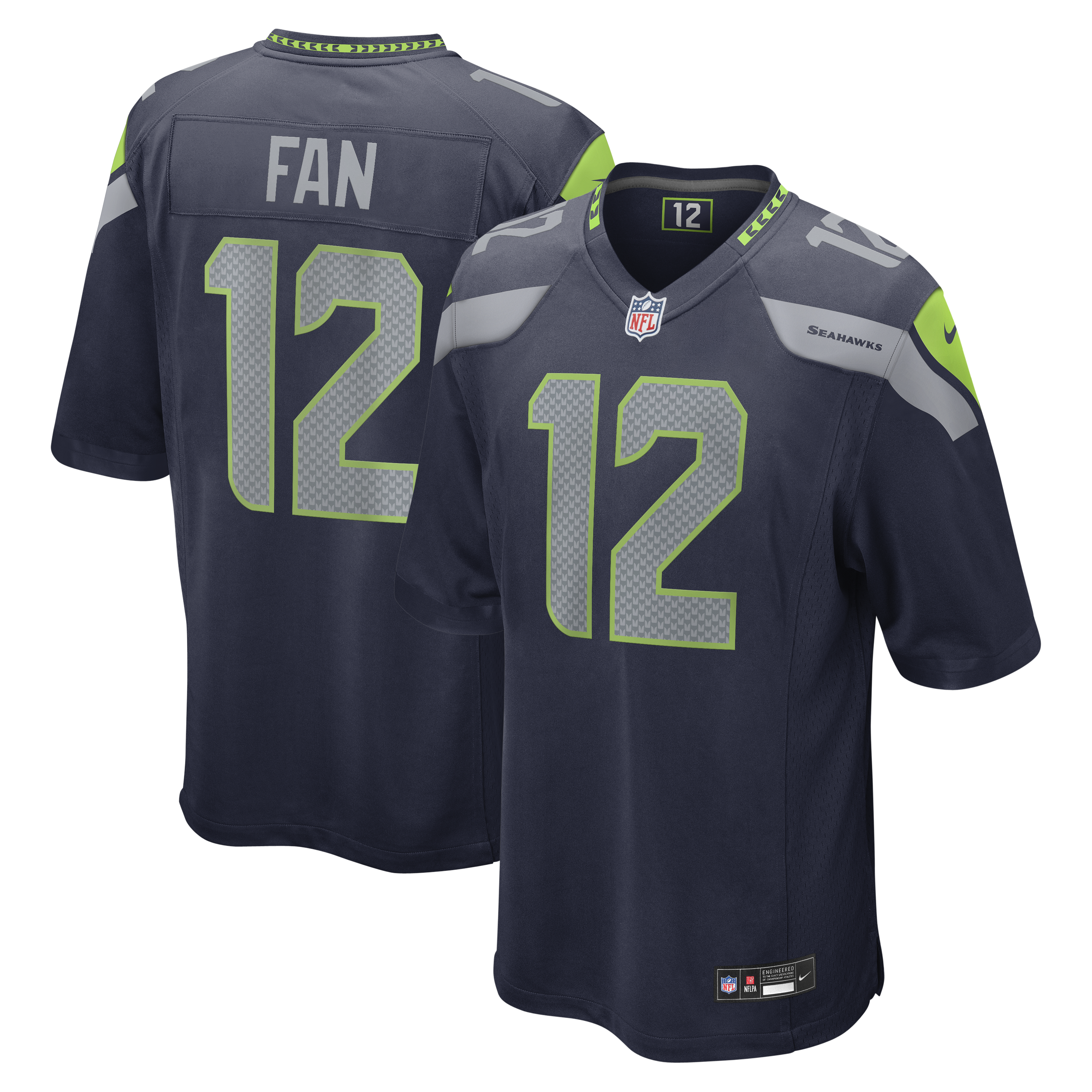 12s Seattle Seahawks Team Game Jersey - College Navy