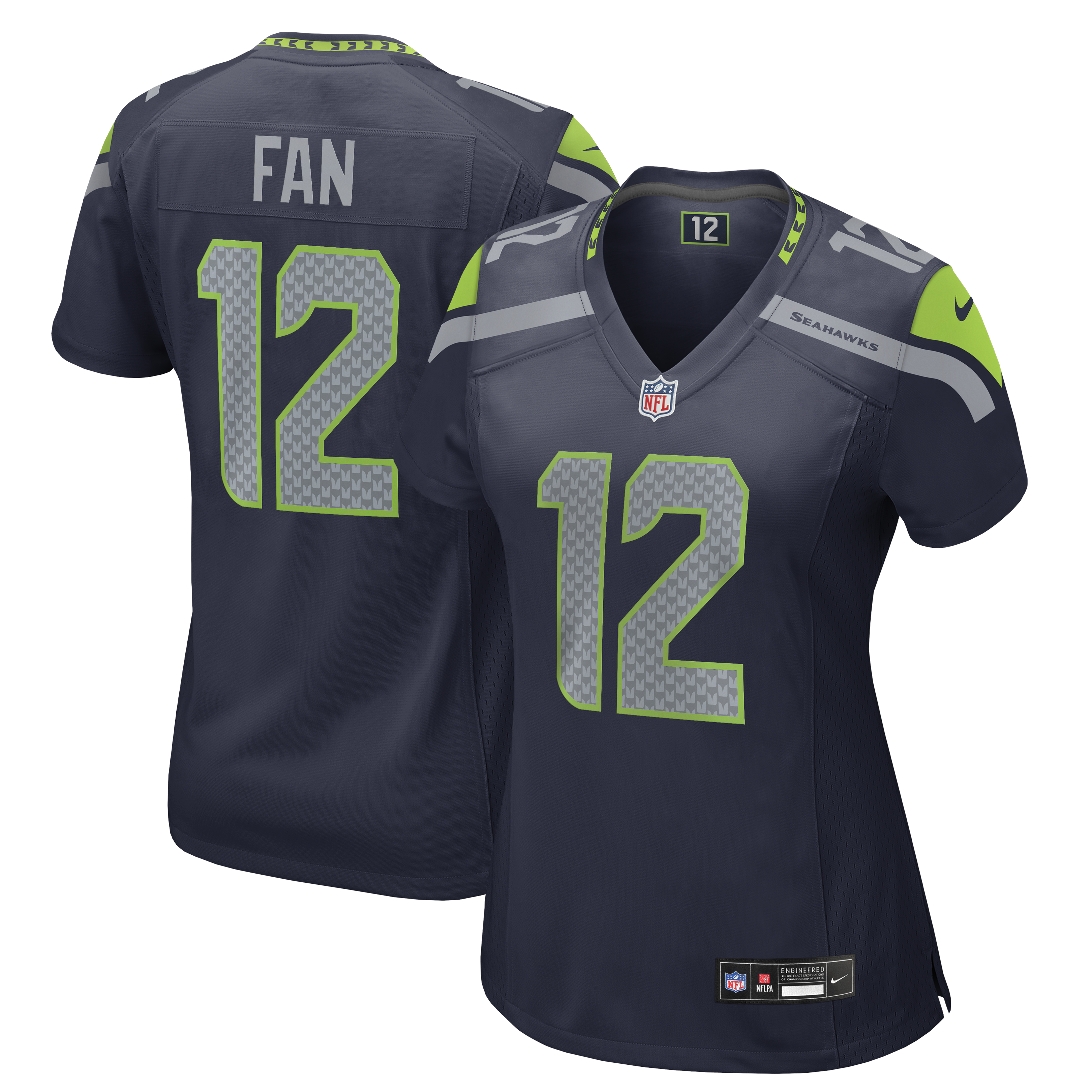 12s Seattle Seahawks Women's Team Game Jersey