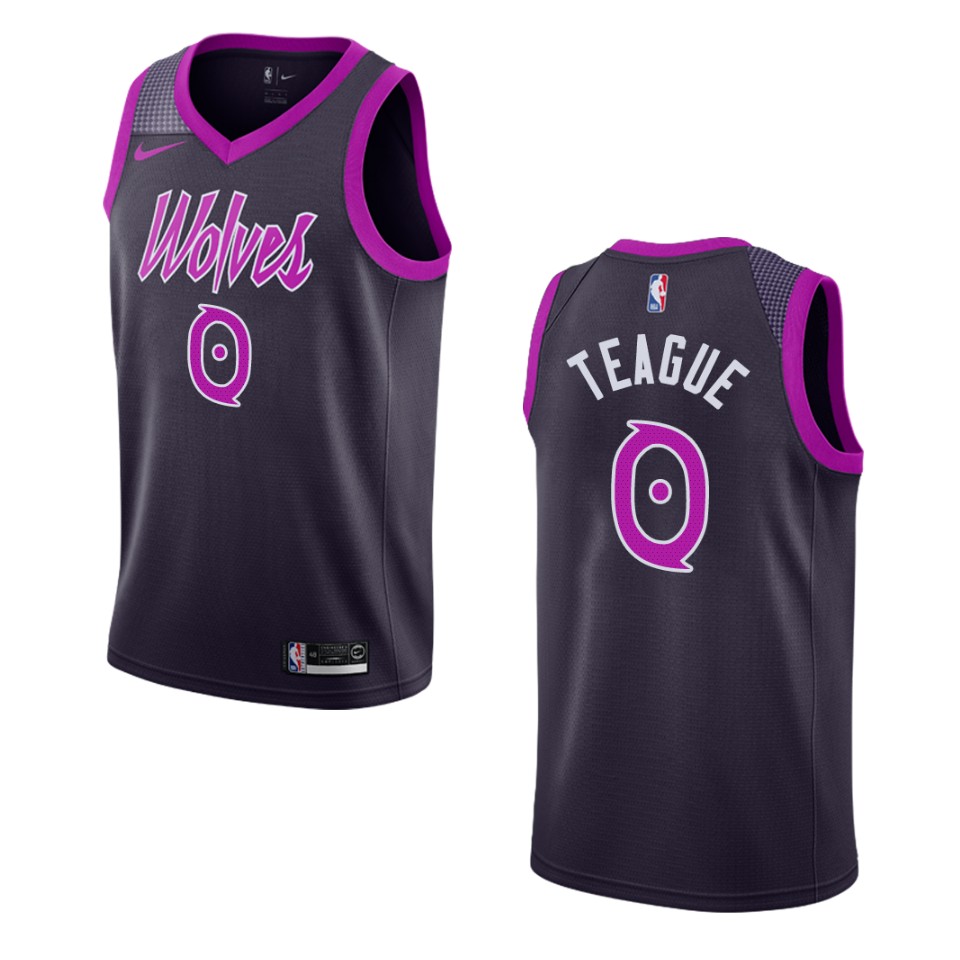 2019-20 Men's Minnesota Timberwolves #0 Jeff Teague City Swingman Jersey - Purple