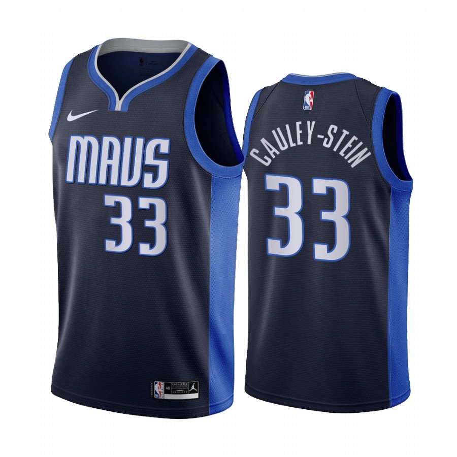 2020-21 Dallas Mavericks Willie Cauley-Stein Earned Edition Navy #33 Jersey