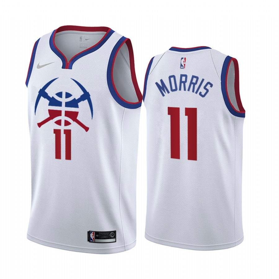 2020-21 Denver Nuggets Monte Morris Earned Edition White #11 Jersey
