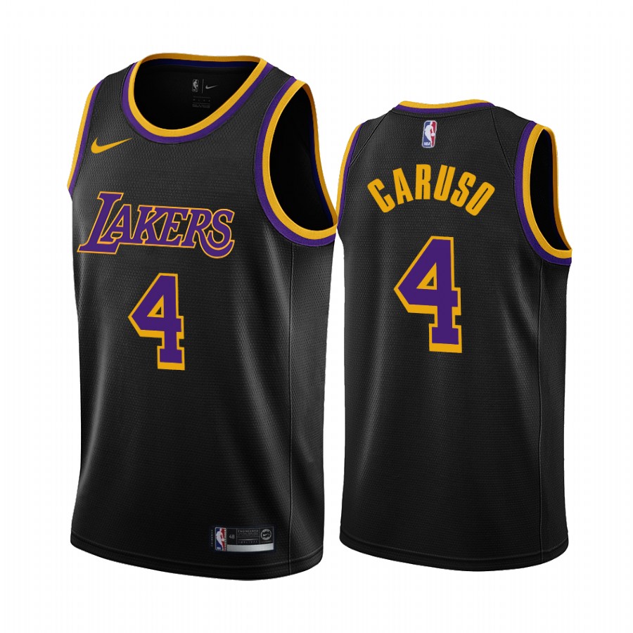 2020-21 Los Angeles Lakers Alex Caruso Earned Edition Black #4 Jersey