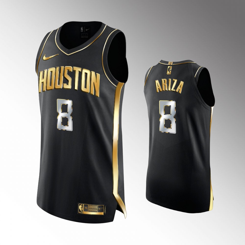 2020-21 Rockets Trevor Ariza Golden Edition Black Authentic Limited Jersey