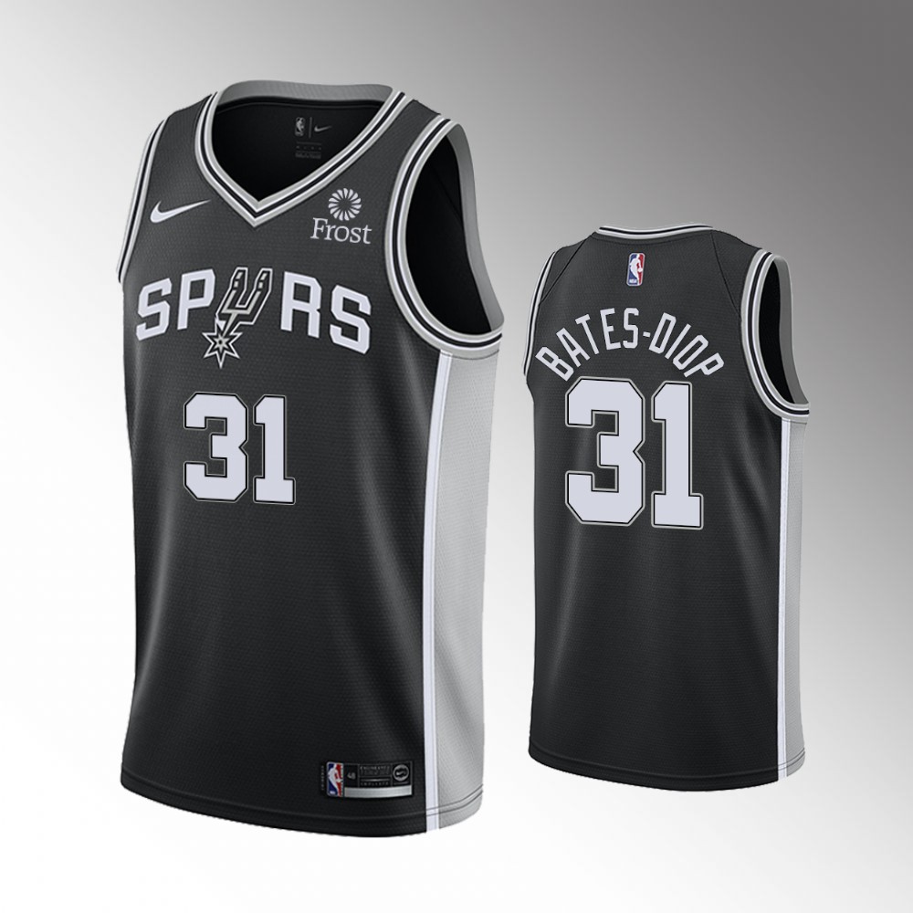 2020-21 Spurs Keita Bates-Diop Icon Edition Black BATES-DIOP Jersey