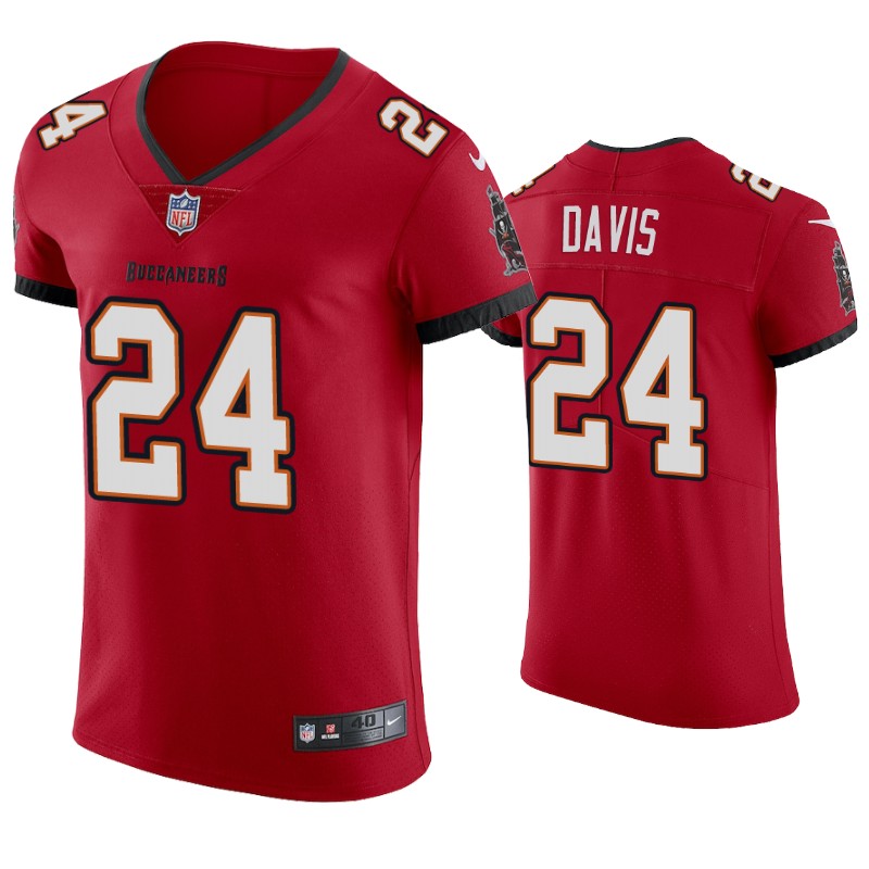 2020 Men's Tampa Bay Buccaneers Carlton Davis Vapor Elite Jersey Red