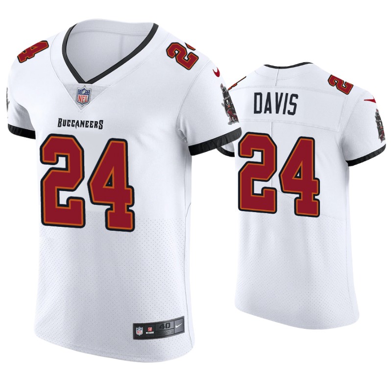 2020 Men's Tampa Bay Buccaneers Carlton Davis Vapor Elite Jersey White