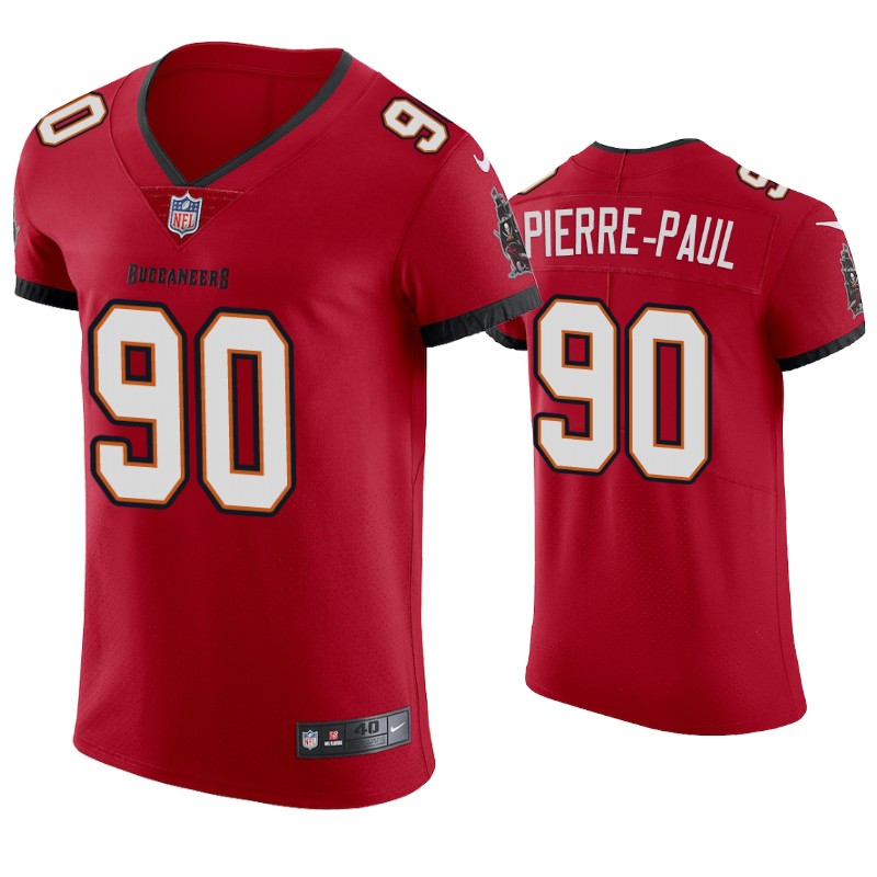 2020 Men's Tampa Bay Buccaneers Jason Pierre-Paul Vapor Elite Jersey Red