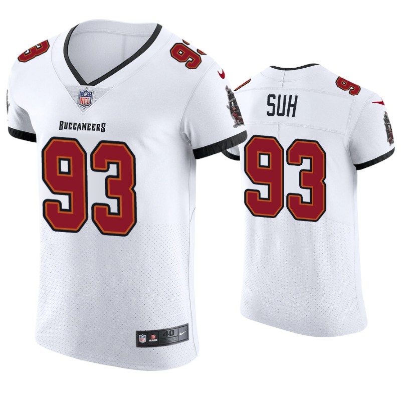 2020 Men's Tampa Bay Buccaneers Ndamukong Suh Vapor Elite Jersey White