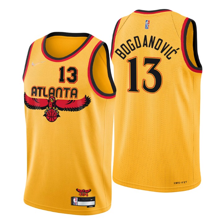 2021-22 Atlanta Hawks Bogdan Bogdanovic City 75th Anniversary Jersey