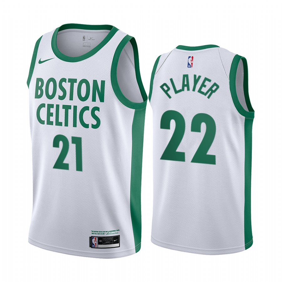 2021-22 Boston Celtics NBA 75th Anniversary White Jersey Special Edition
