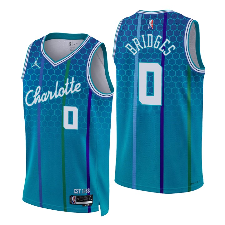 2021-22 Charlotte Hornets Miles Bridges City 75th Anniversary Jersey