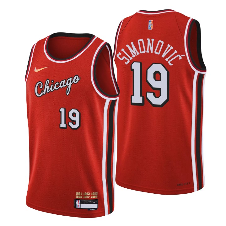 2021-22 Chicago Bulls Marko Simonovic City 75th Anniversary Jersey