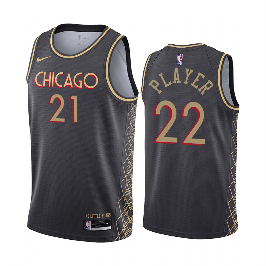 2021-22 Chicago Bulls NBA 75th Anniversary Black Jersey Special Edition