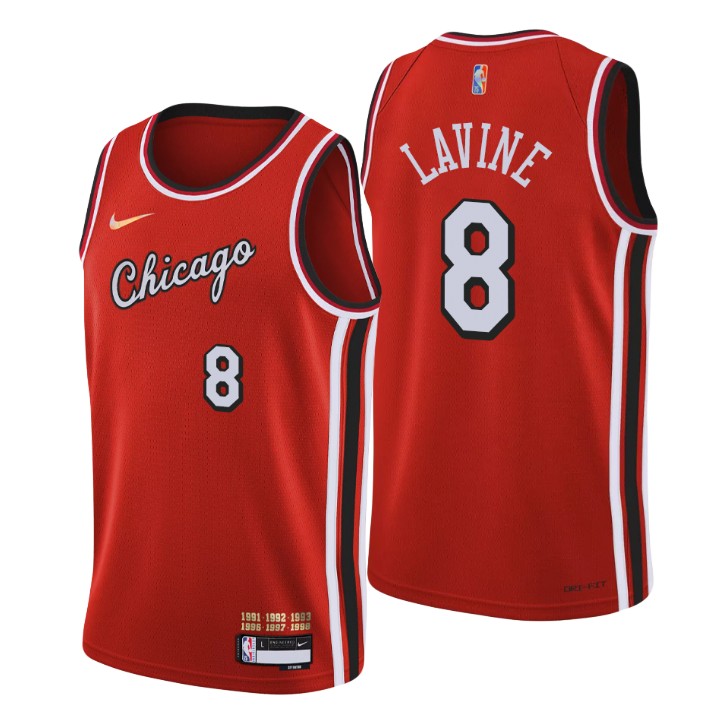 2021-22 Chicago Bulls Zach LaVine City 75th Anniversary Jersey