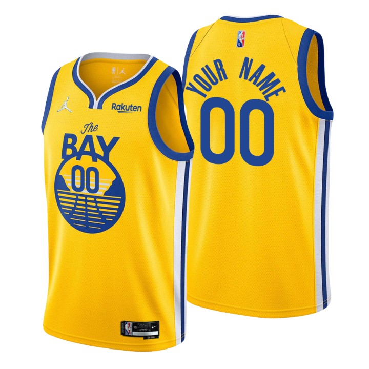 2021-22 Golden State Warriors Custom Statement 75th Anniversary Jersey